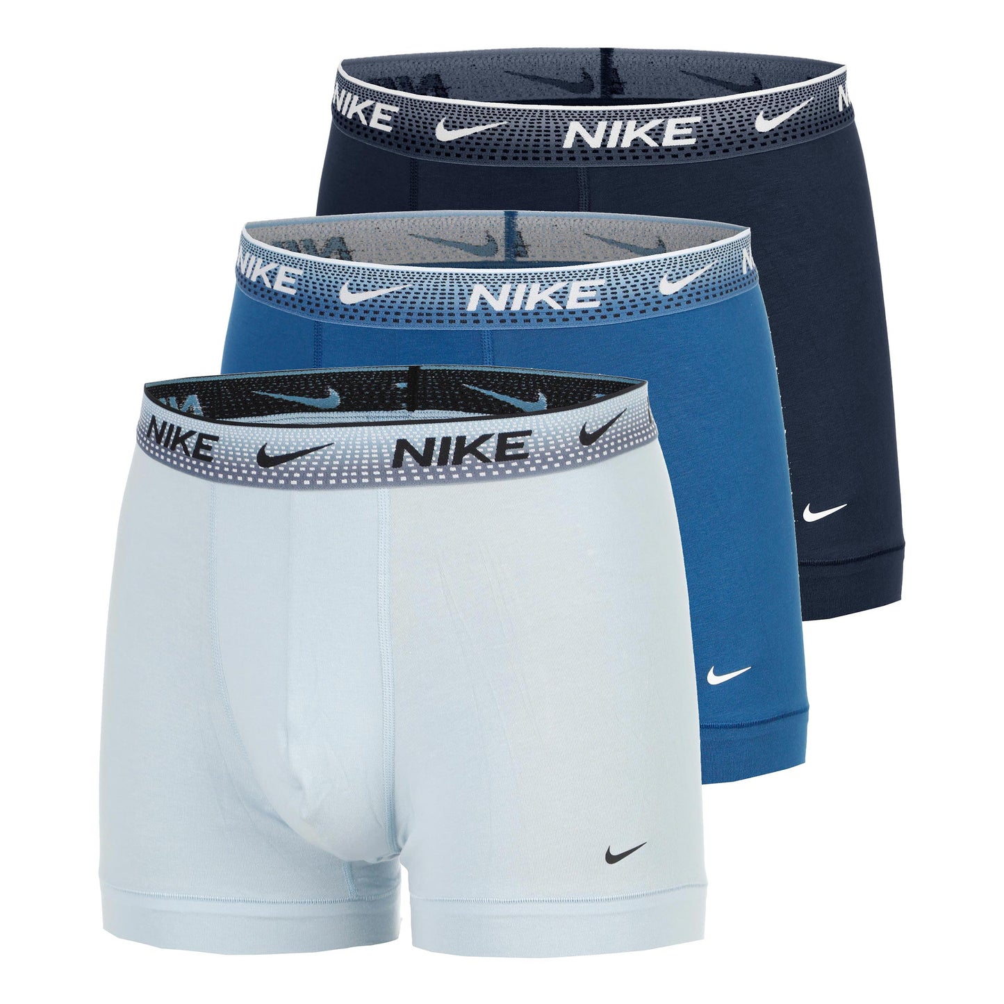 Nike Essential Cotton Stretch Trunk Boxershort Verpakking 3 stuks Heren - blauw