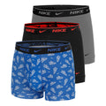 Essential Cotton Stretch Trunk Boxershort Verpakking 3 stuks Heren - lichtblauw