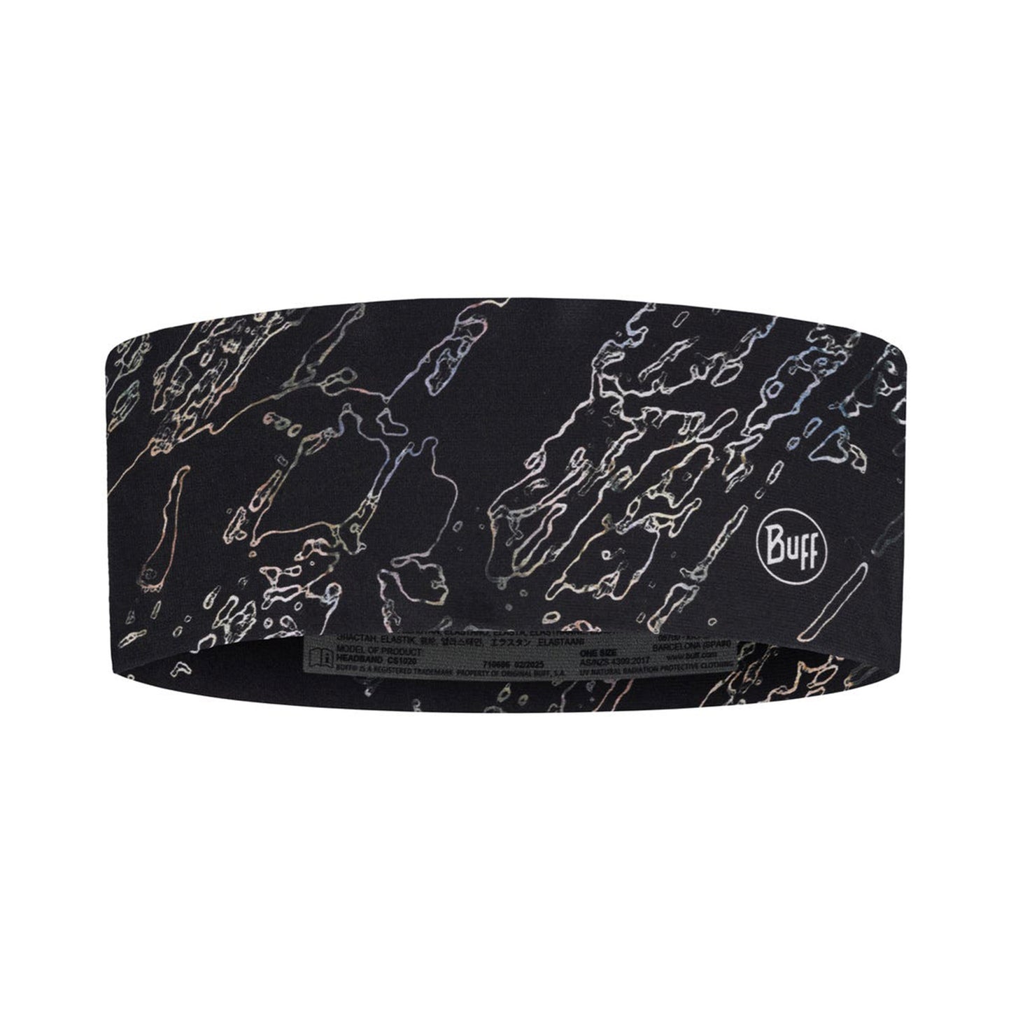 Buff CoolNet UV® Wide Hoofdband Unisex-zwart