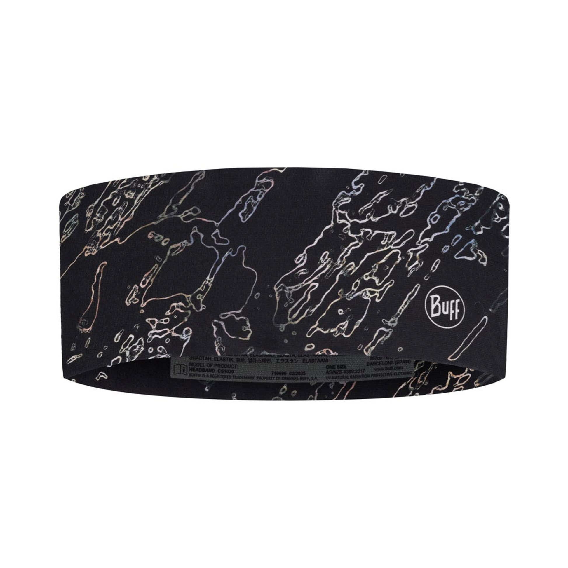 Buff CoolNet UV® Wide Hoofdband Unisex-zwart