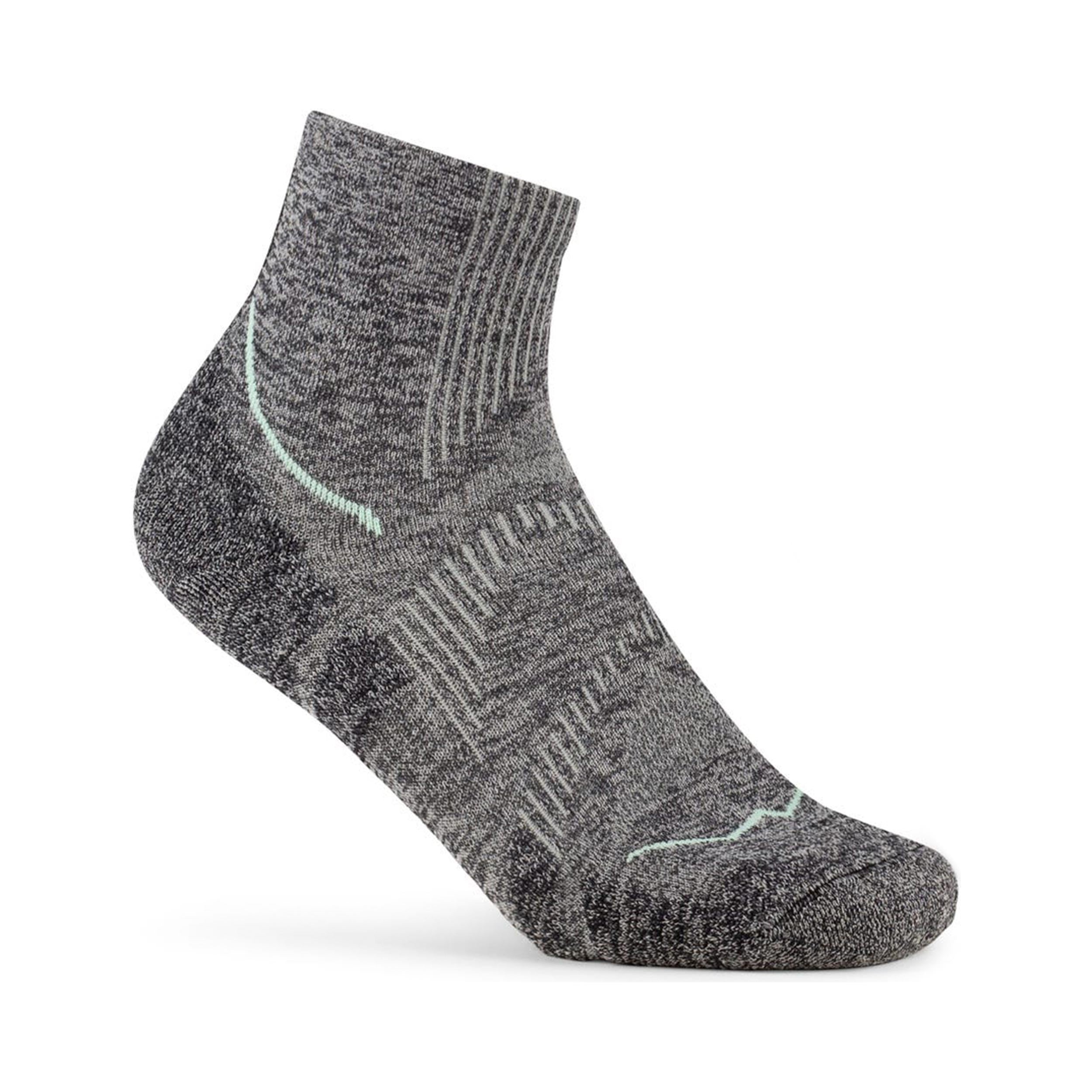 Buff Dryflx Quarter  Hardloopsokken Unisex-lichtgrijs