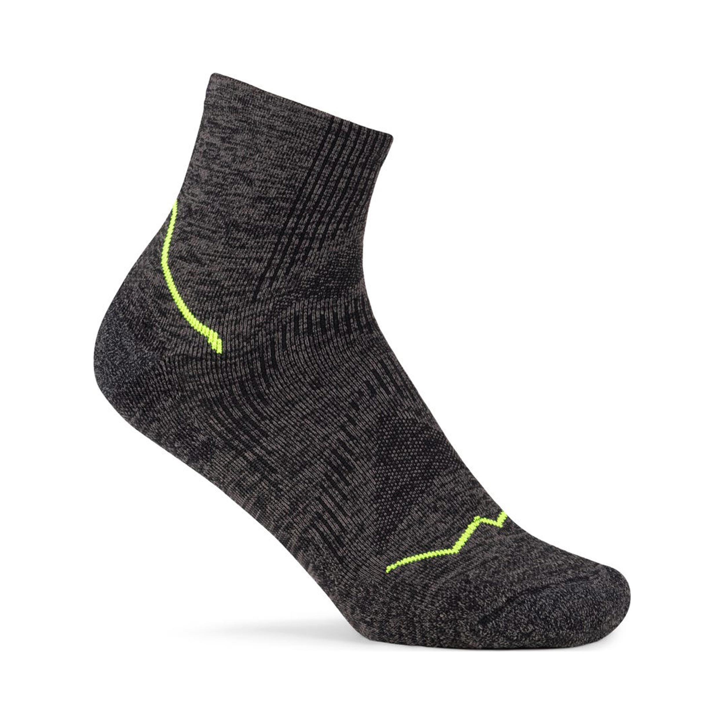 Buff Dryflx Quarter  Hardloopsokken Unisex-zwart
