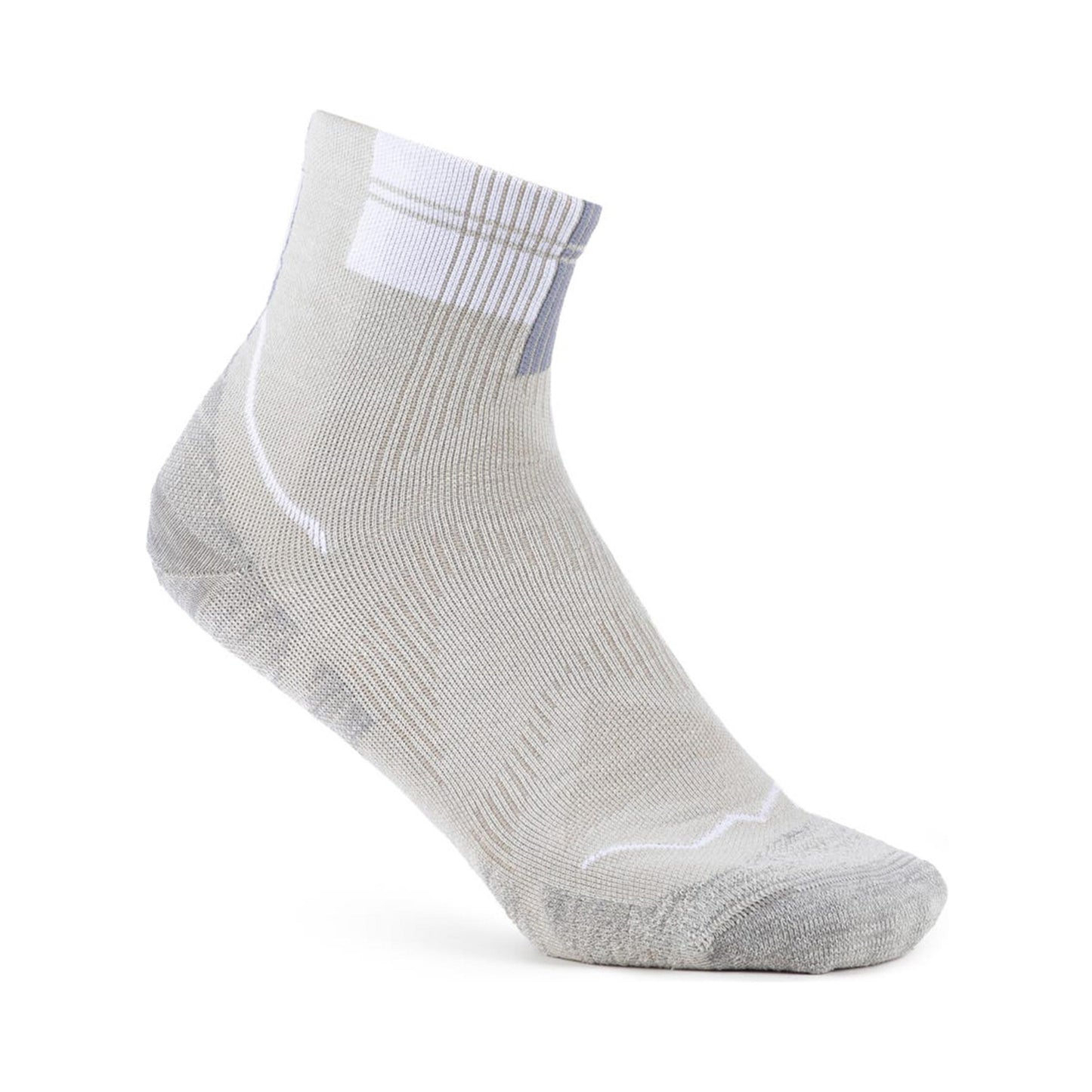Buff Coolnet Quarter  Hardloopsokken Unisex-beige