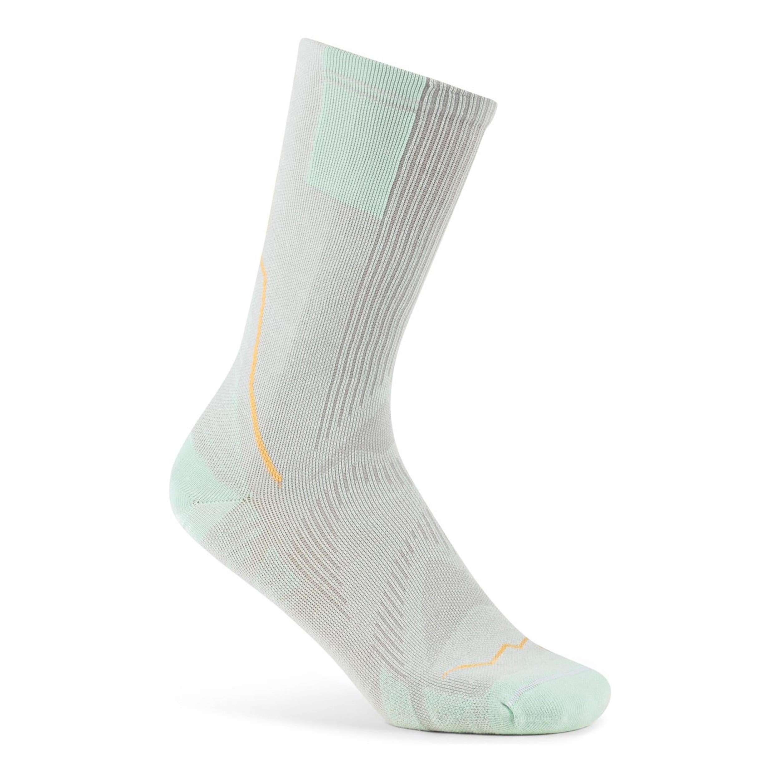 Buff Coolnet Crew  Hardloopsokken Unisex-groen, veelkleurig