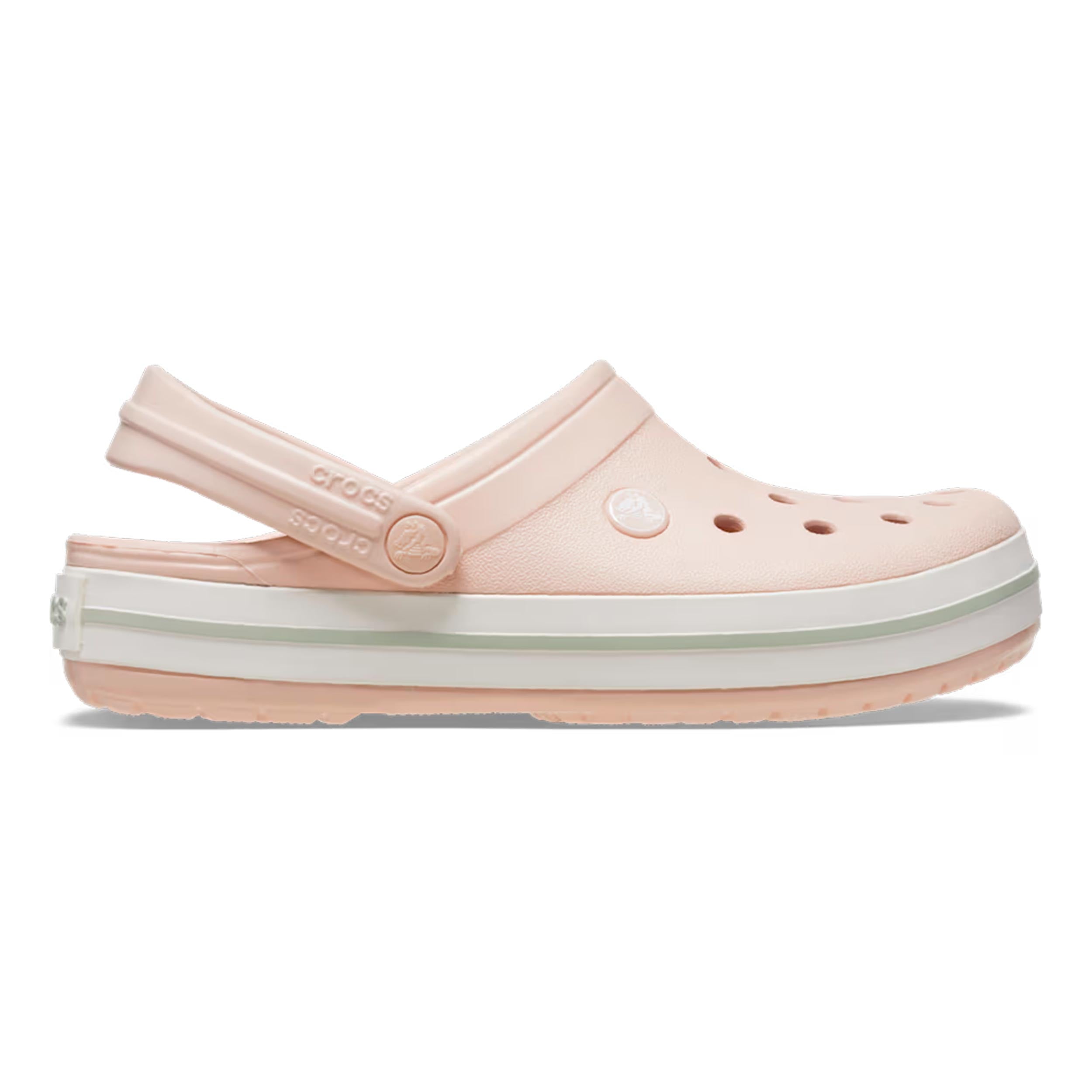 Crocs Crocband Clog Badslippers Unisex - roze, wit