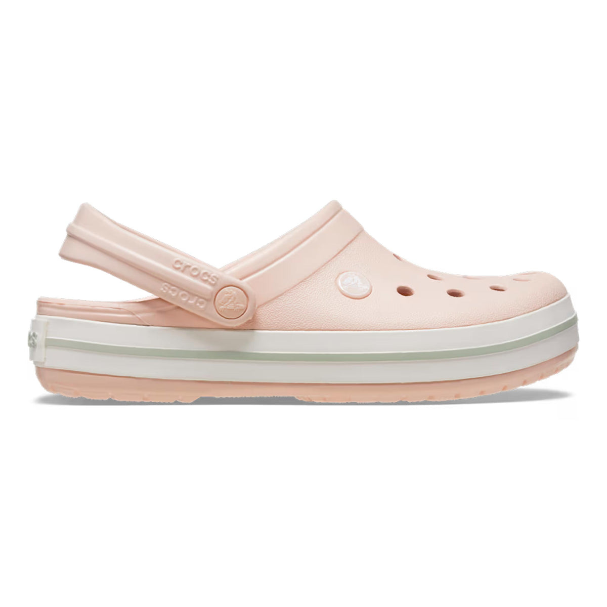 Crocs Crocband Clog Badslippers Unisex - roze, wit