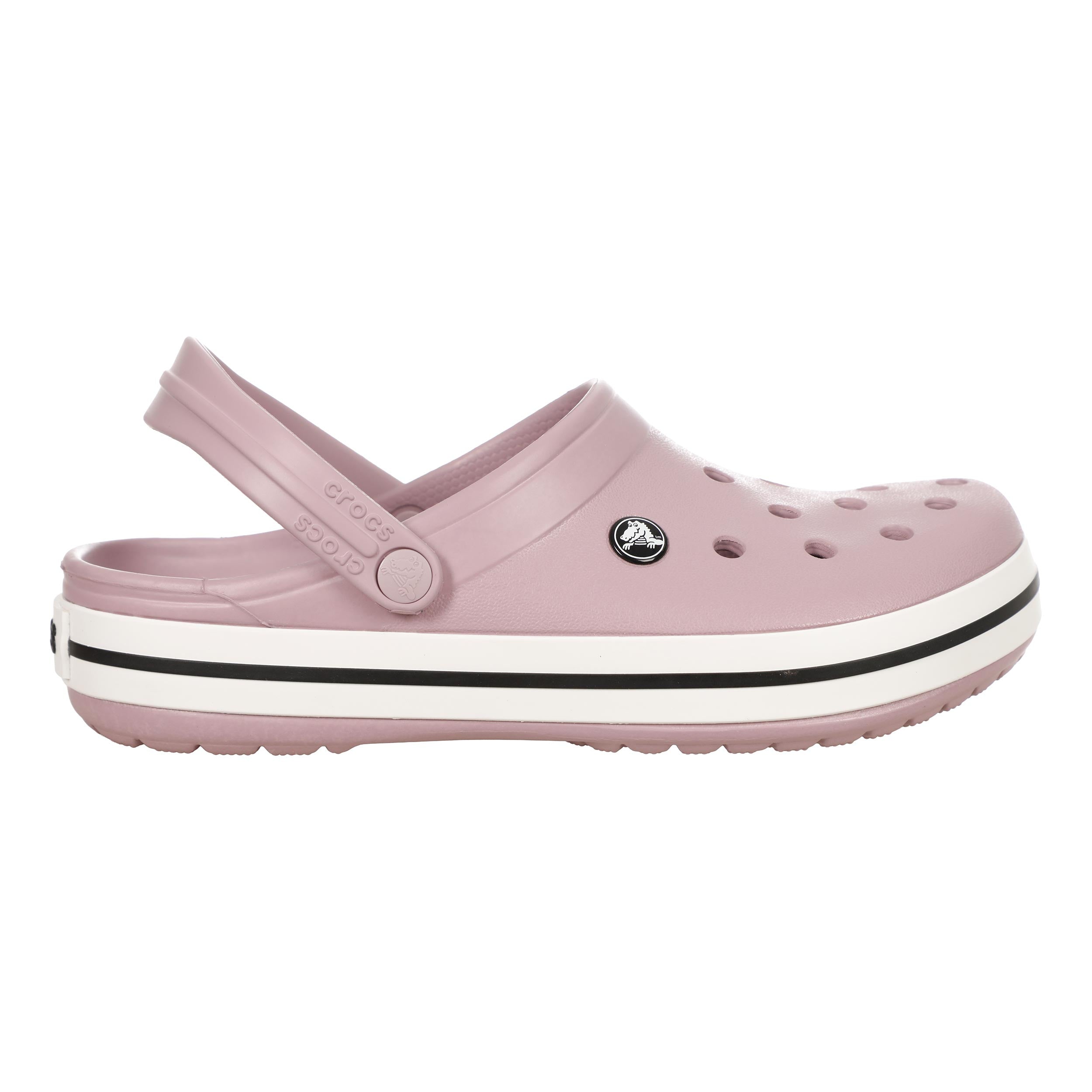 Crocs Crocband Clog Badslippers Unisex - mauve, wit