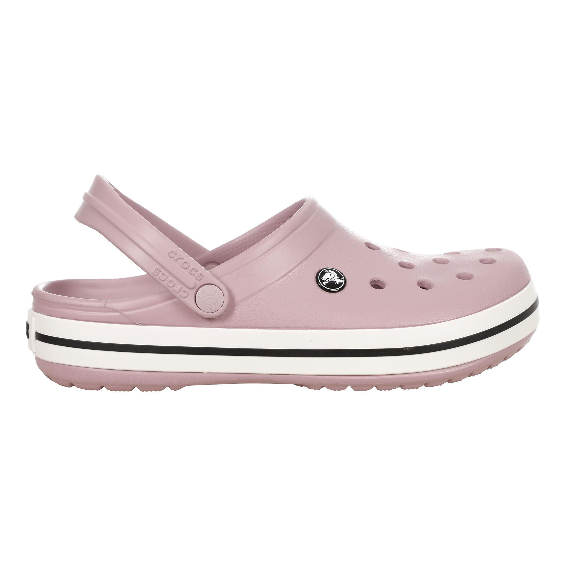 Crocs Crocband Clog Badslippers Unisex - mauve, wit