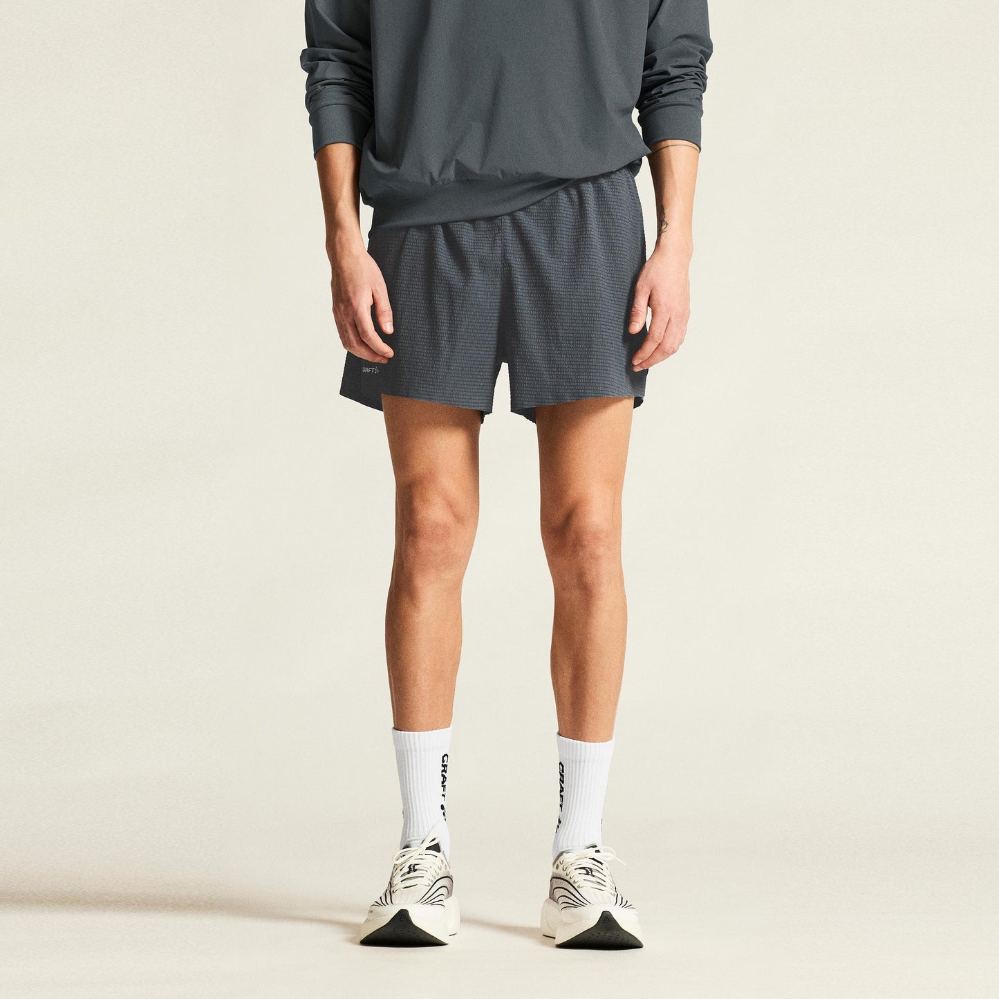 Craft Hypervent Structure Hardloopshorts Heren - antraciet