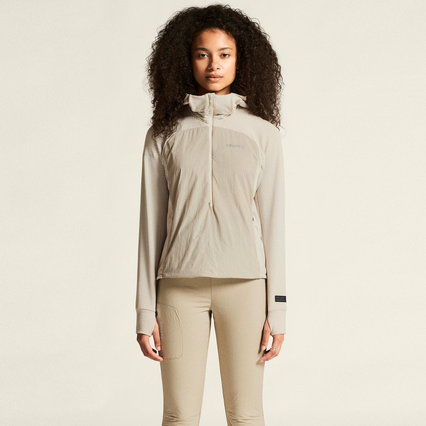 Craft SubZ Light Sportjas Dames - beige