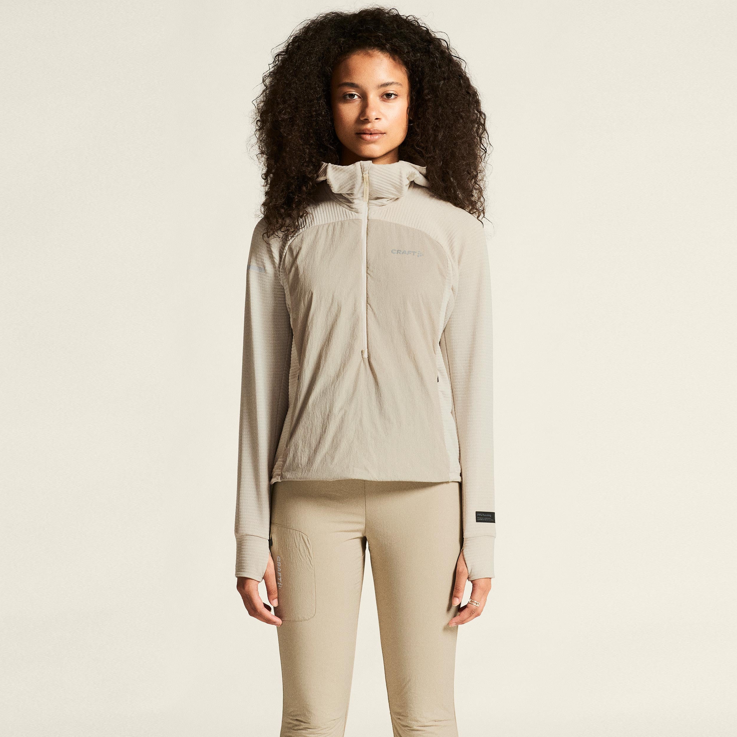 Craft SubZ Light Sportjas Dames - beige
