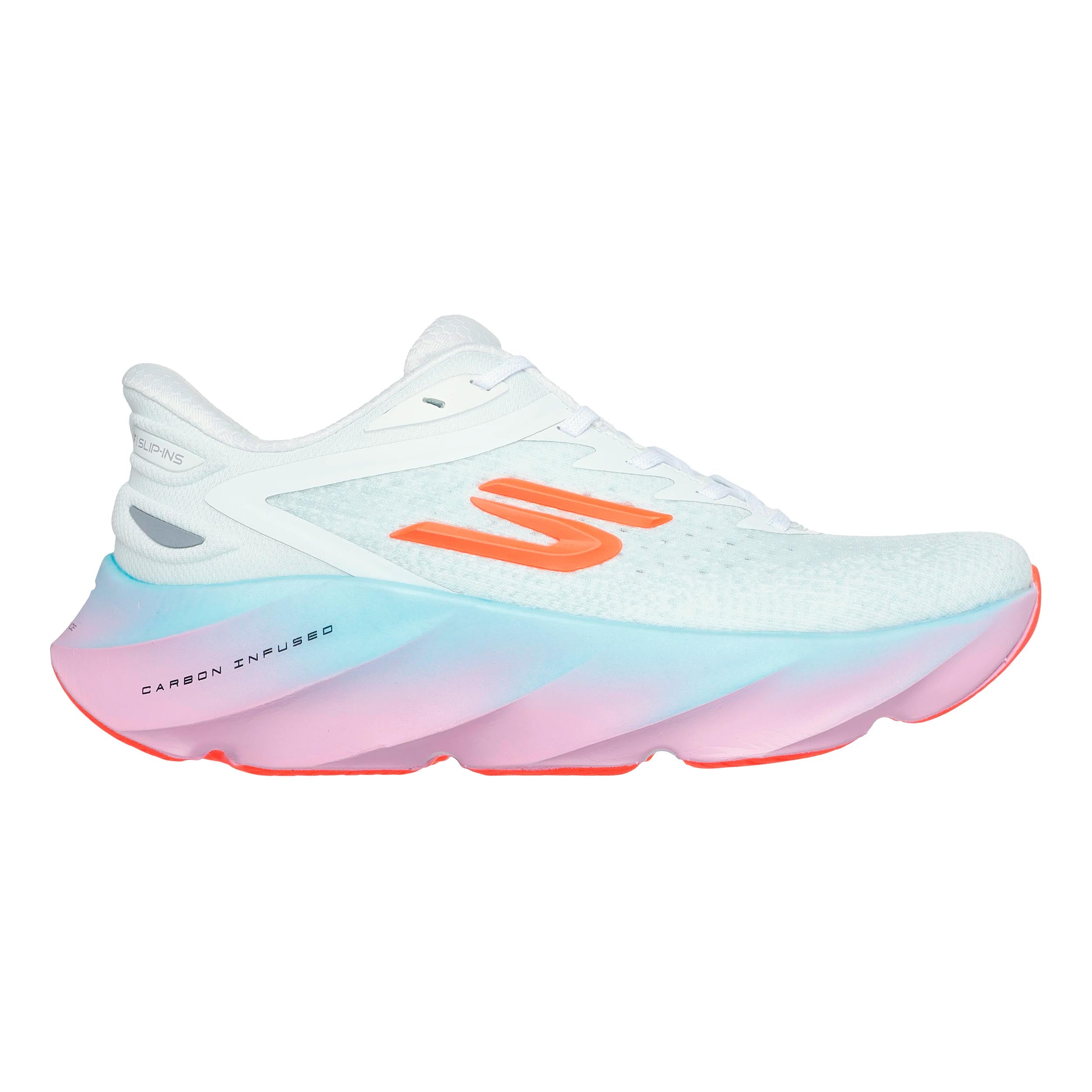 Skechers SKX Aero Burst Slip-In Neutrale schoen Dames - wit, limoen