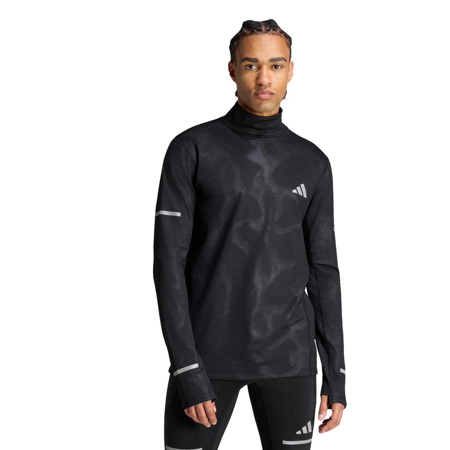 adidas adi365 Warm Hardloopshirt Heren - zwart