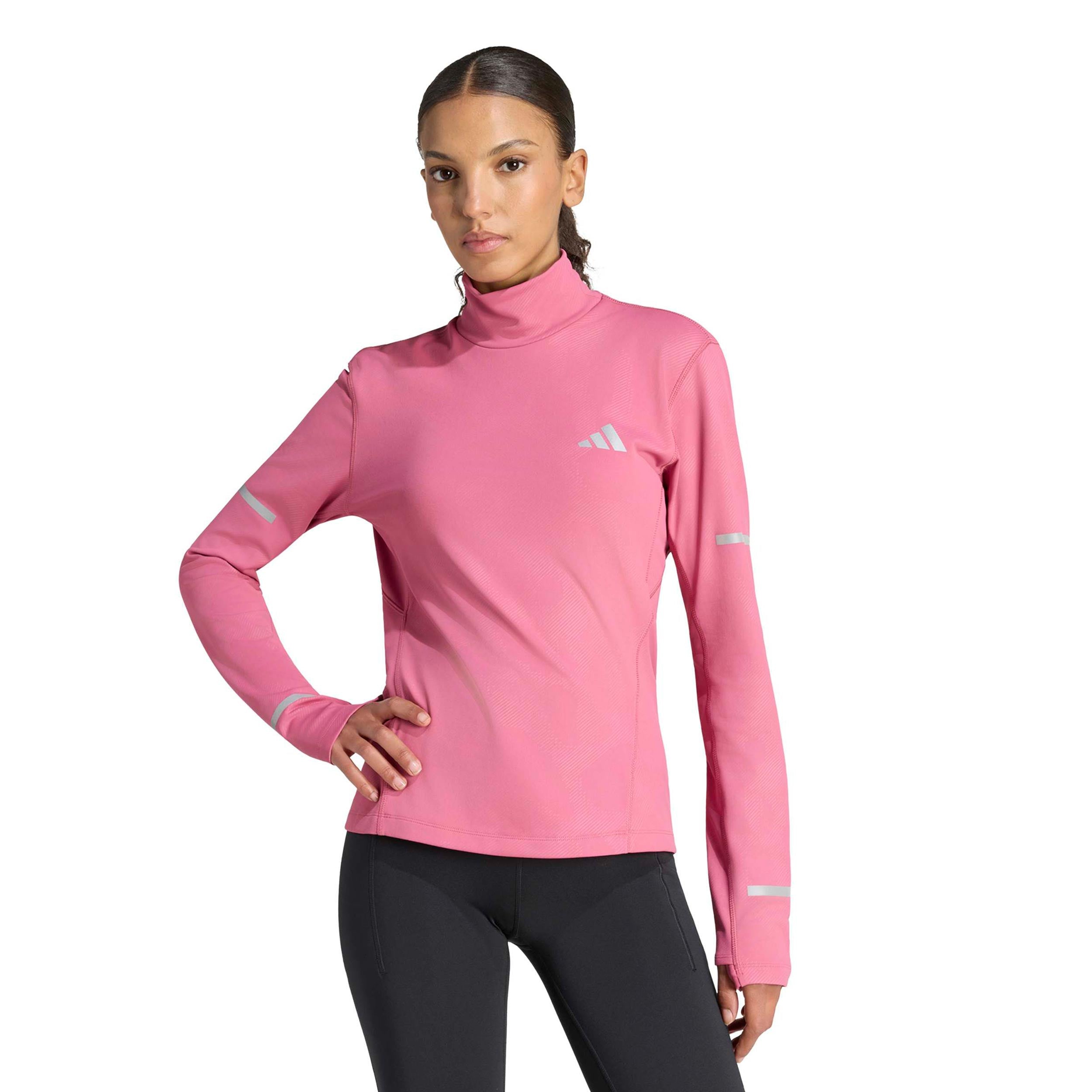 adidas adi365 Warm Hardloopshirt Dames - wijnrood