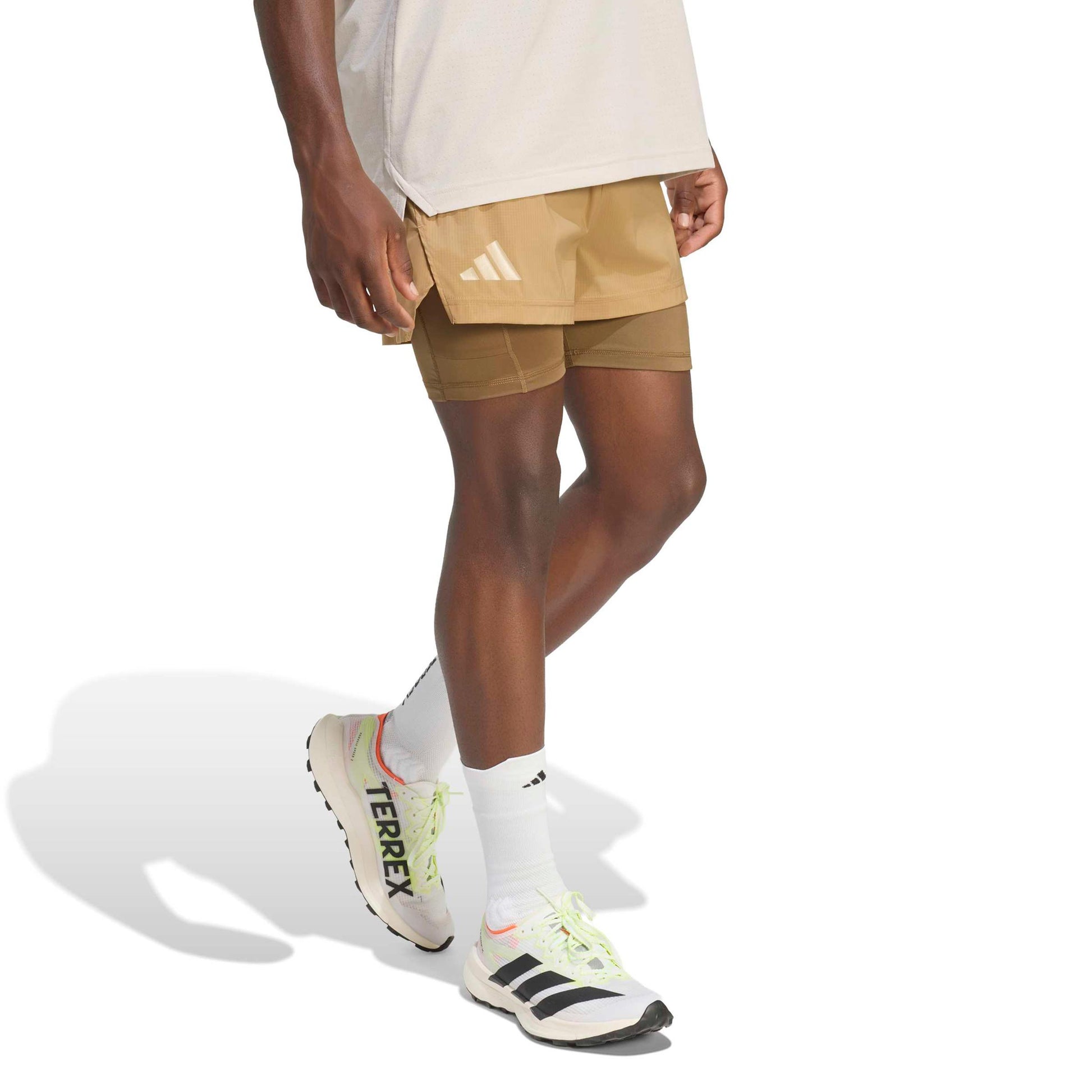 adidas Terrex XPL 2in1 Hardloopshorts Heren - karamel