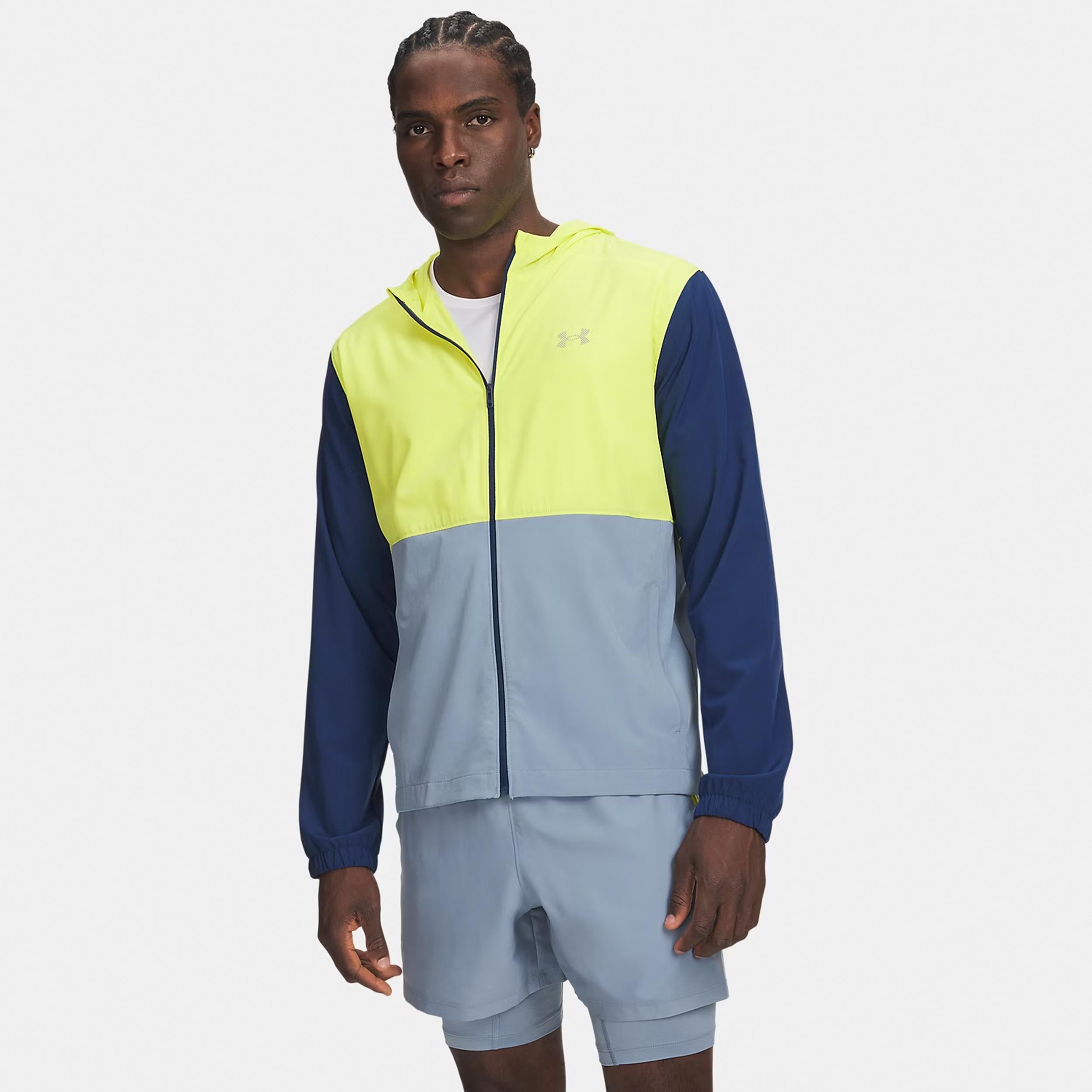 Under Armour Velociti Hooded  Hardloopjas Heren - blauw, veelkleurig
