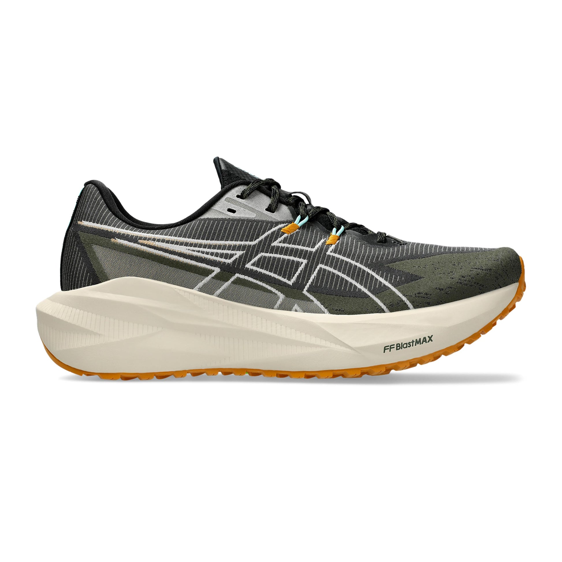 ASICS BLAZEBLAST Trailschoen Heren - zwart, beige