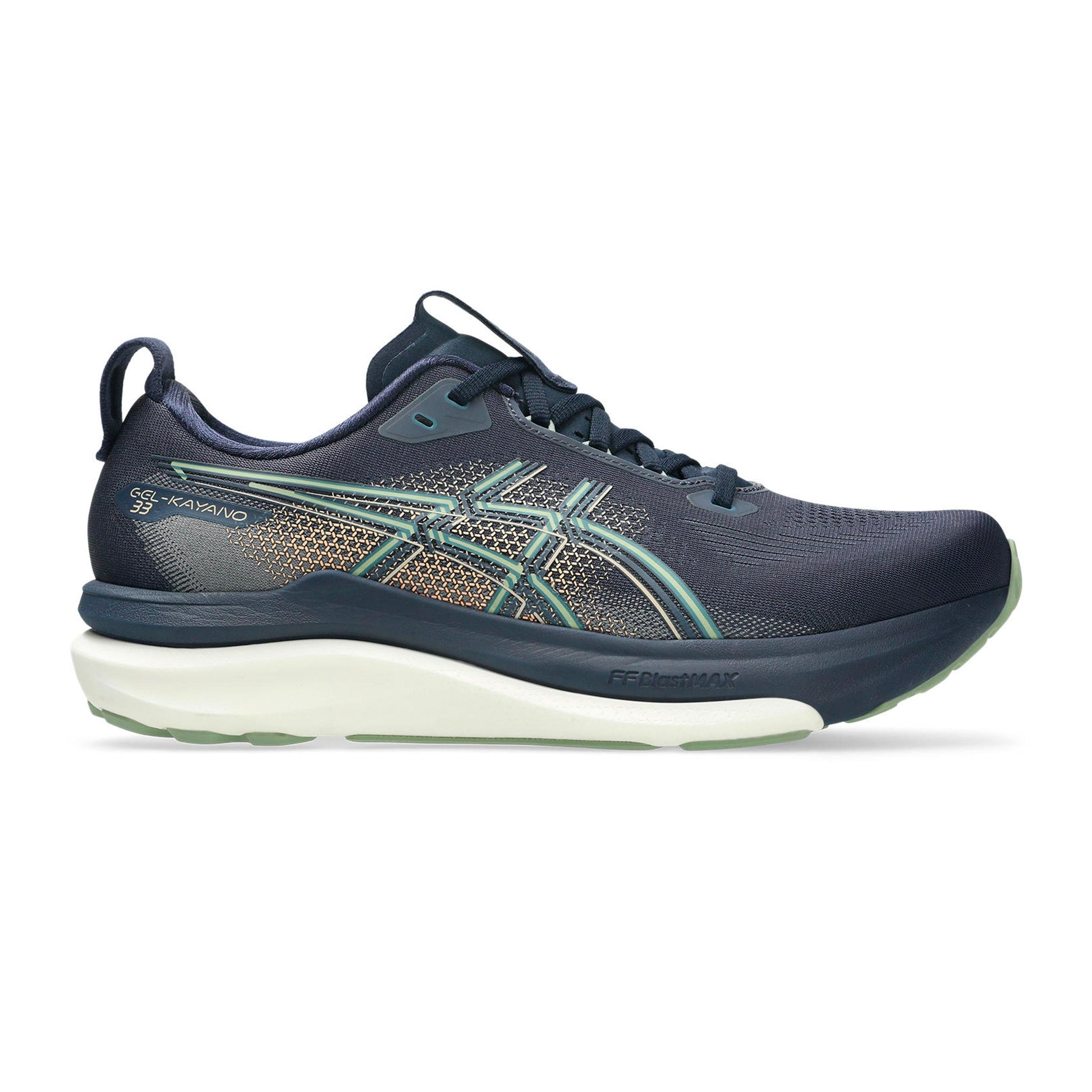 ASICS GEL-KAYANO 33 Stabiliteitsschoen Heren - donkerblauw, kaki