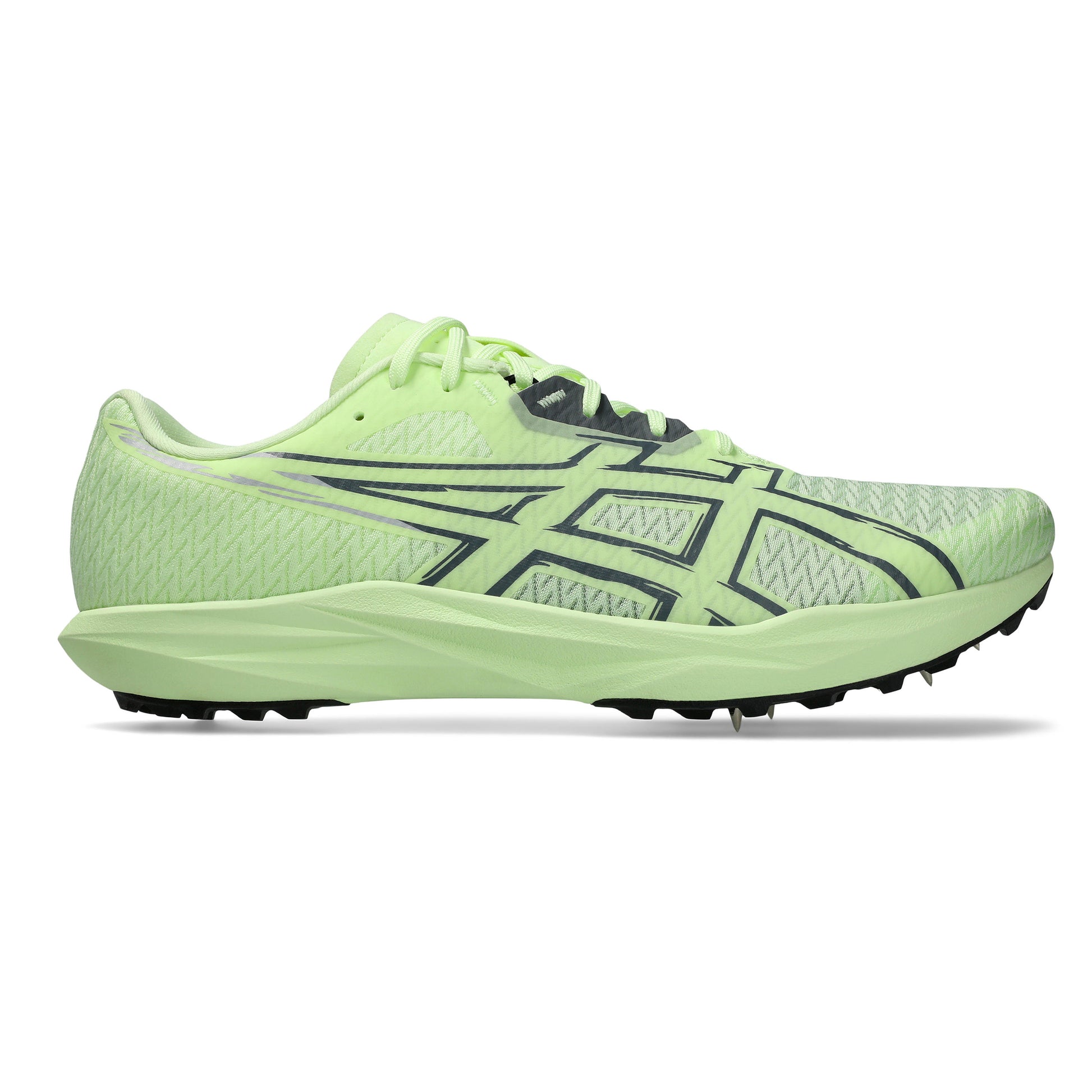 ASICS SONICRACER XC Spikes Unisex - neongeel, zwart