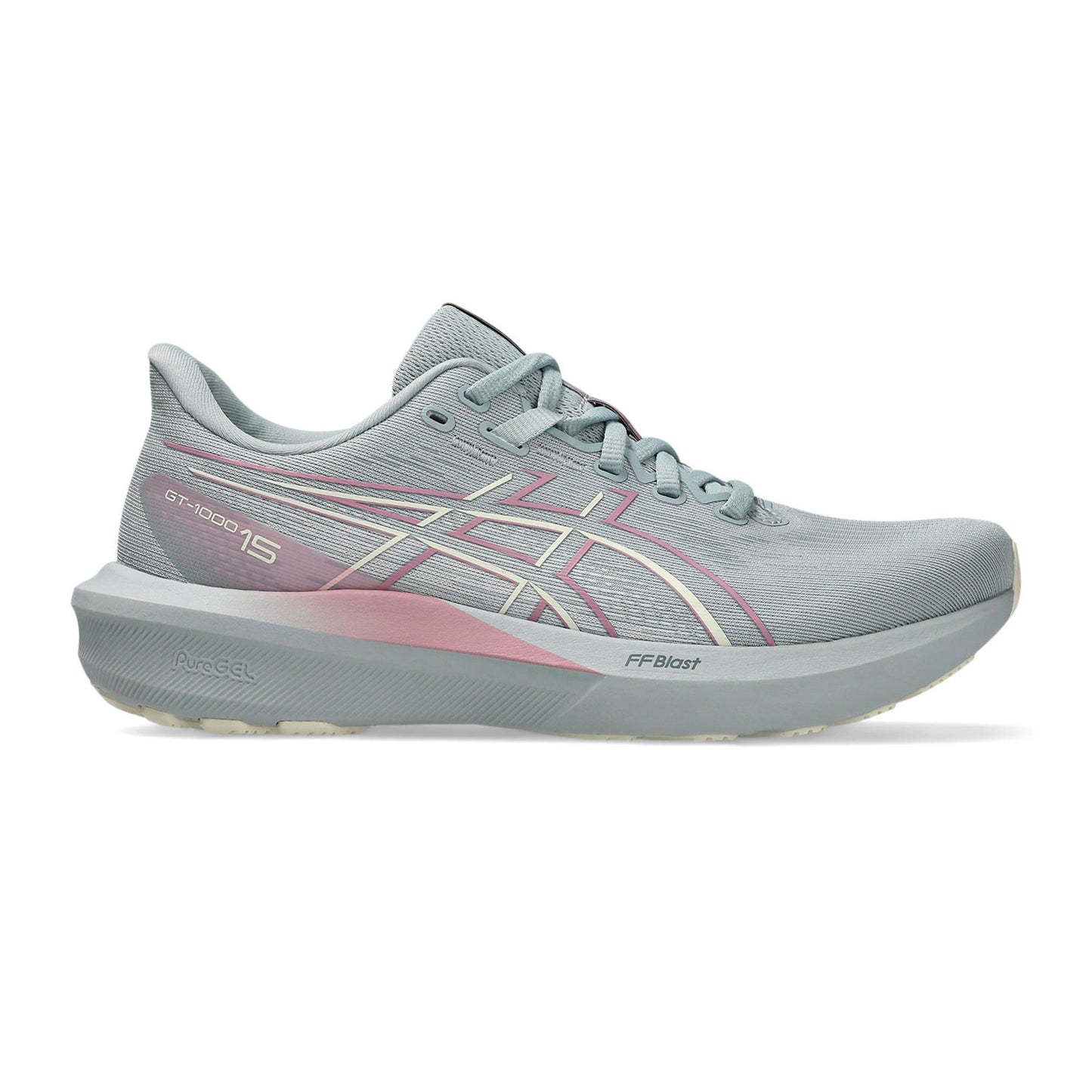 ASICS GT-1000 15 Stabiliteitsschoen Dames - blauwgrijs, crème