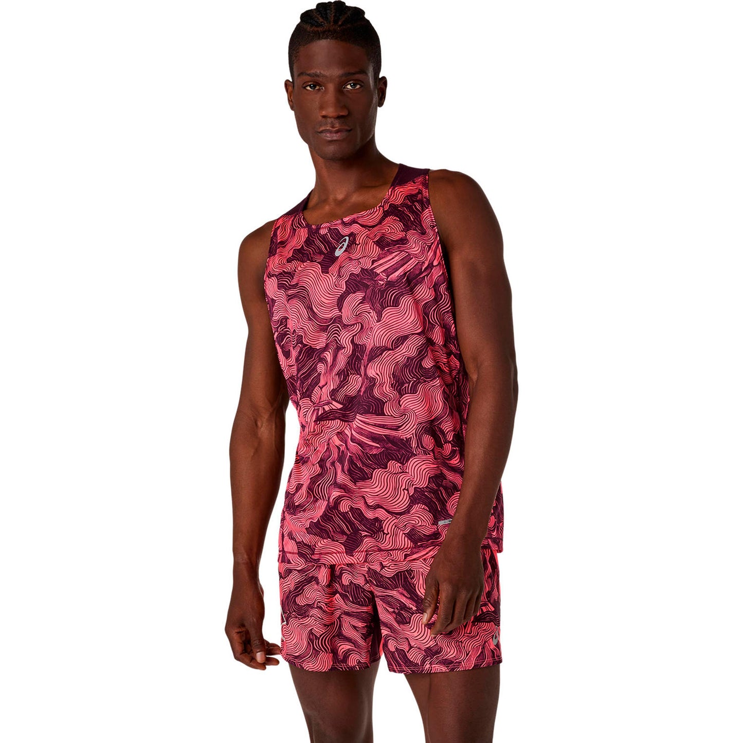 ASICS Fujitrail  Hardloopshirt - koraal, wijnrood