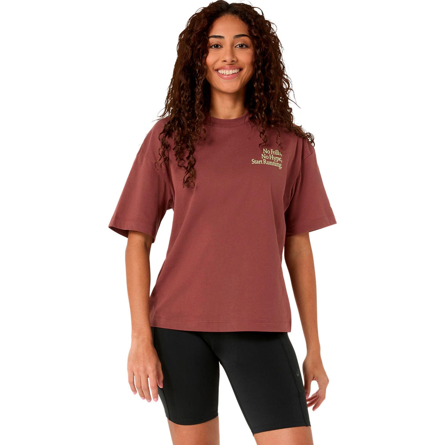 ASICS Runner Message Graphic  Hardloopshirt - roest, limoen