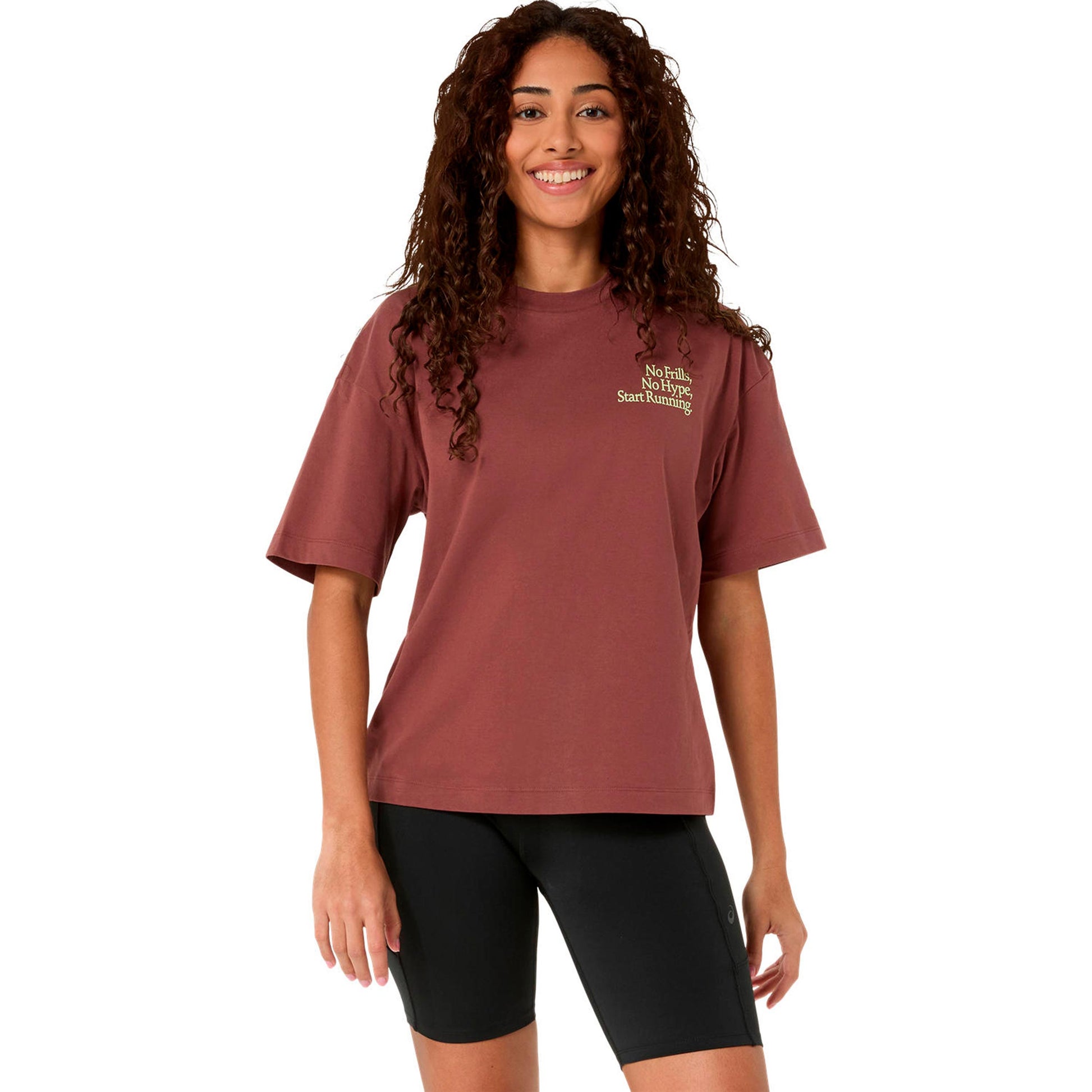 ASICS Runner Message Graphic  Hardloopshirt - roest, limoen