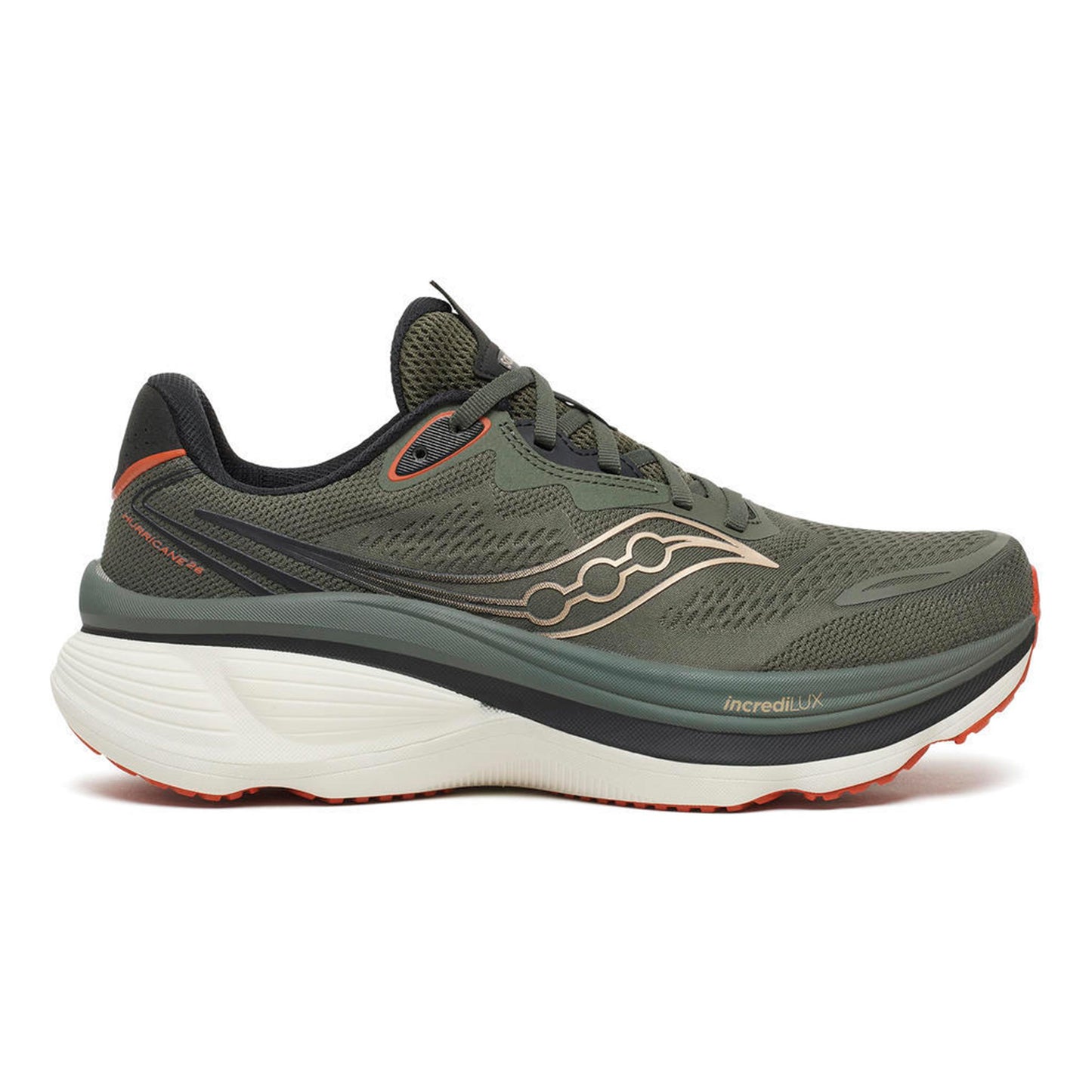 Saucony Hurricane 26 Stabiliteitsschoen Heren - olijf, zwart