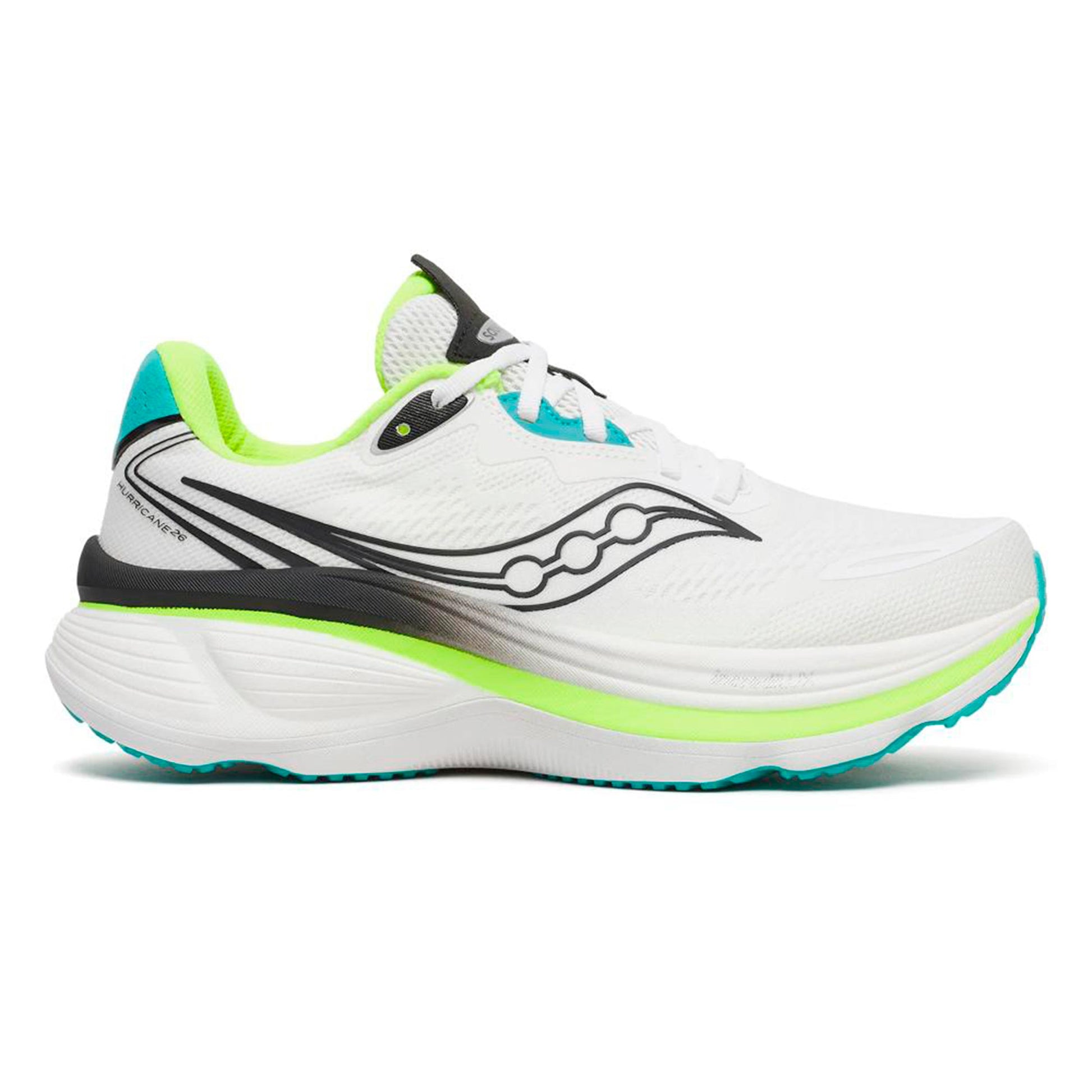 Saucony Hurricane 26 Stabiliteitsschoen Heren - wit, veelkleurig