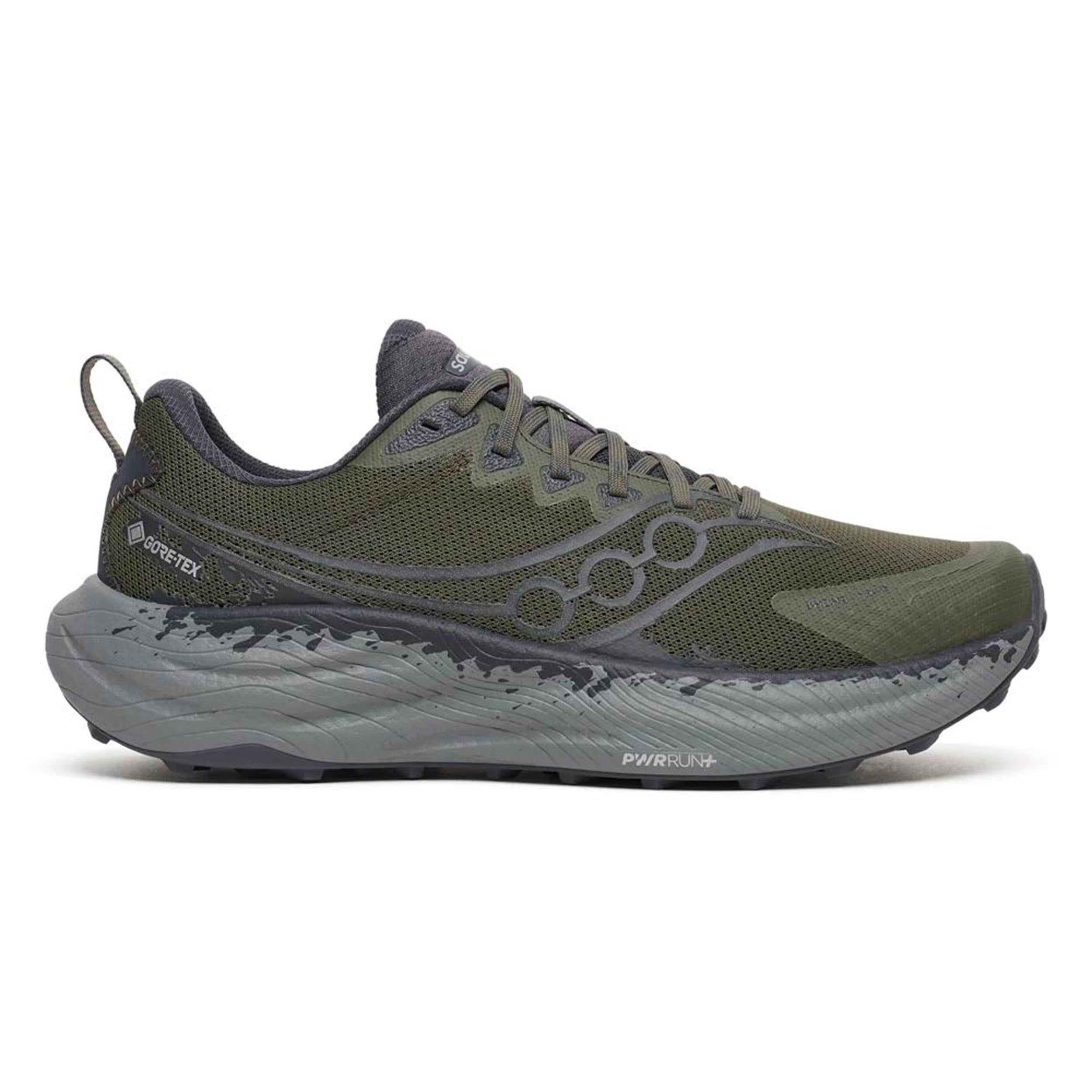 Saucony Ride TR3 GTX Neutrale schoen Heren - olijf, grijs