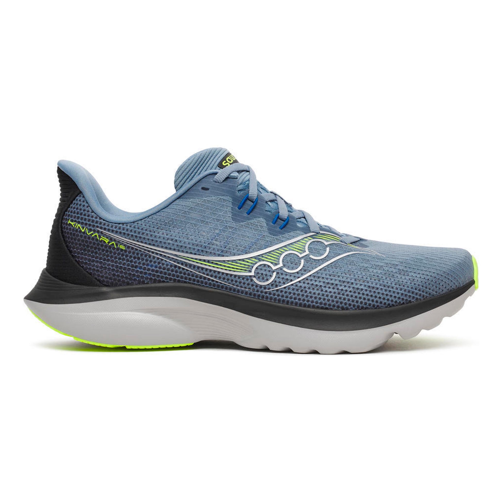 Saucony Kinvara 16 Neutrale schoen Heren - blauwgrijs, zwart