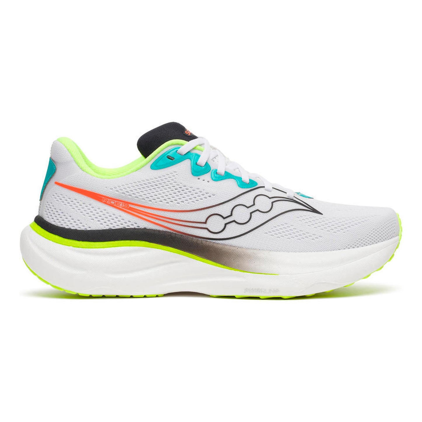 Saucony Ride 19 Neutrale schoen Heren - wit, veelkleurig