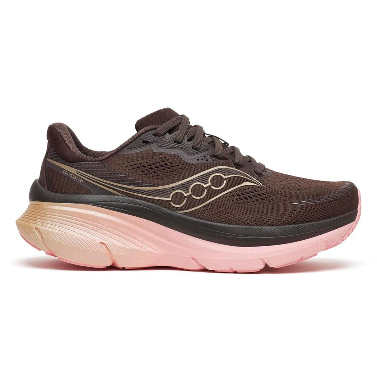 Saucony Guide 19 Stabiliteitsschoen Dames - bruin, roze