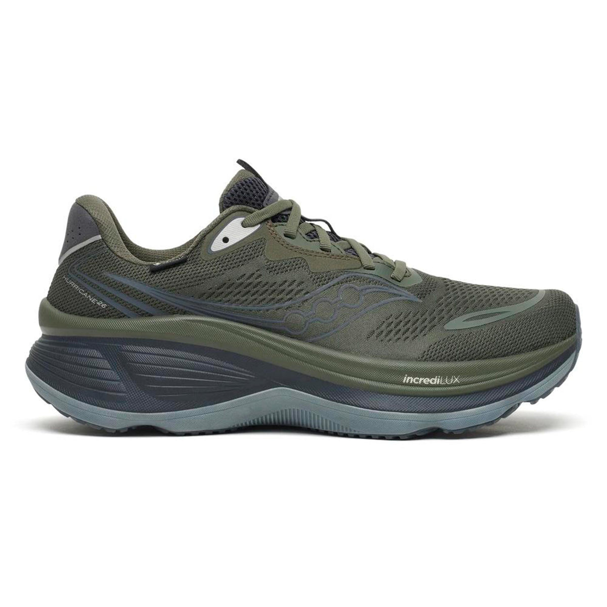 Saucony Hurricane 26 GTX Stabiliteitsschoen Heren - olijf, grijs