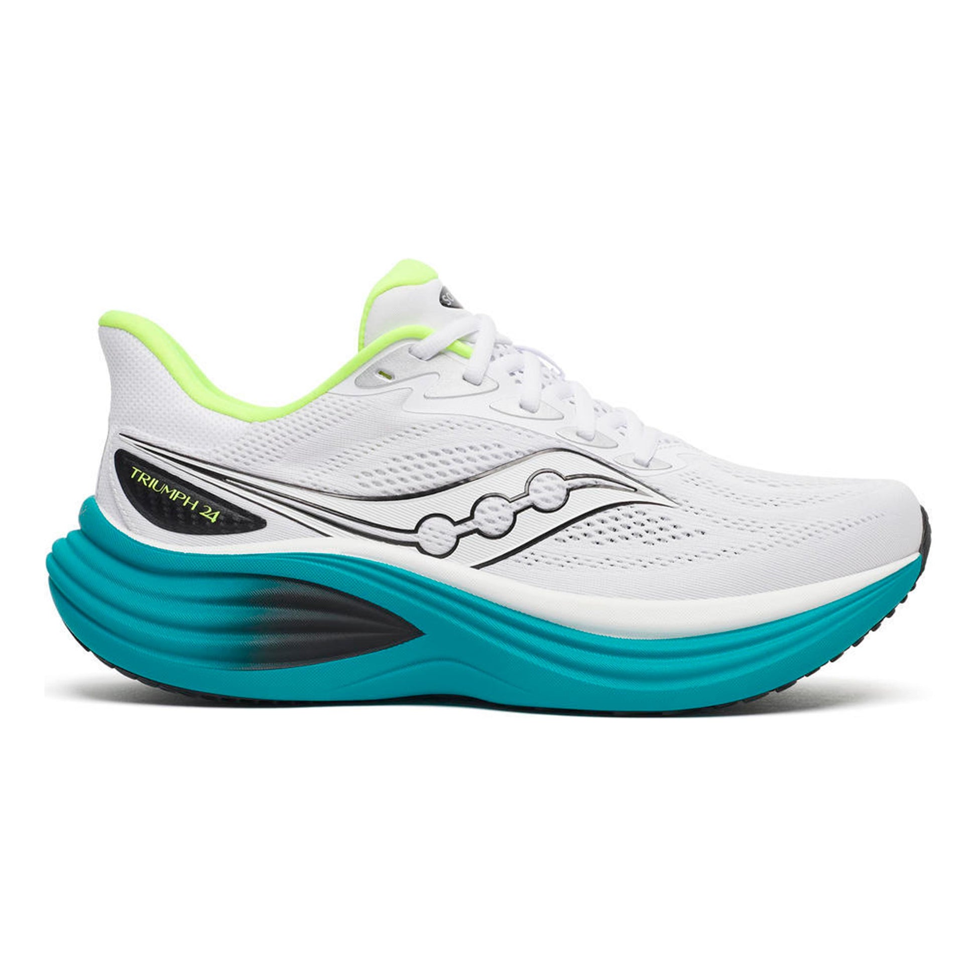 Saucony Triumph 24 Neutrale schoen Heren - wit, turkoois