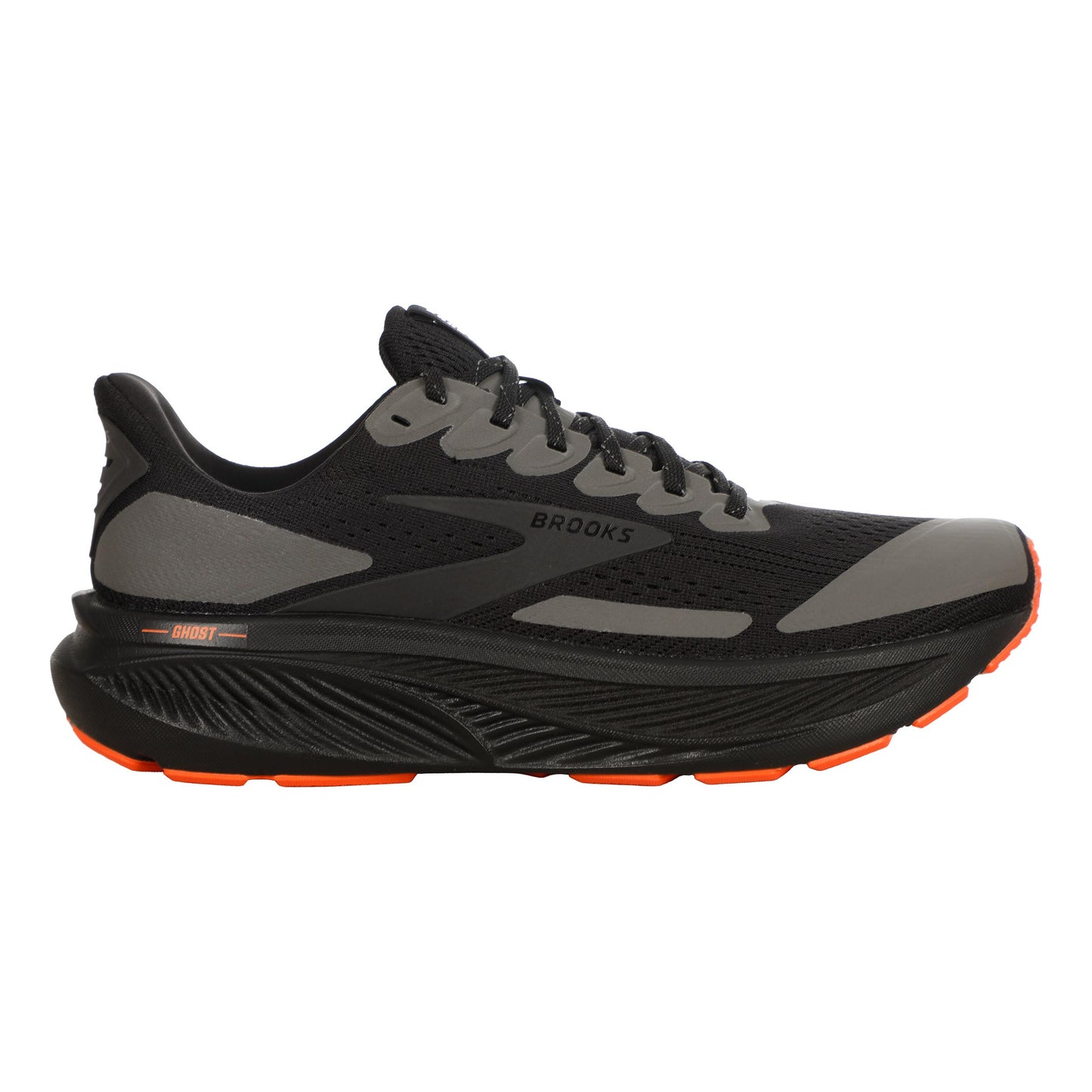 Brooks Ghost 17 Neutrale schoen Heren - zwart, oranje