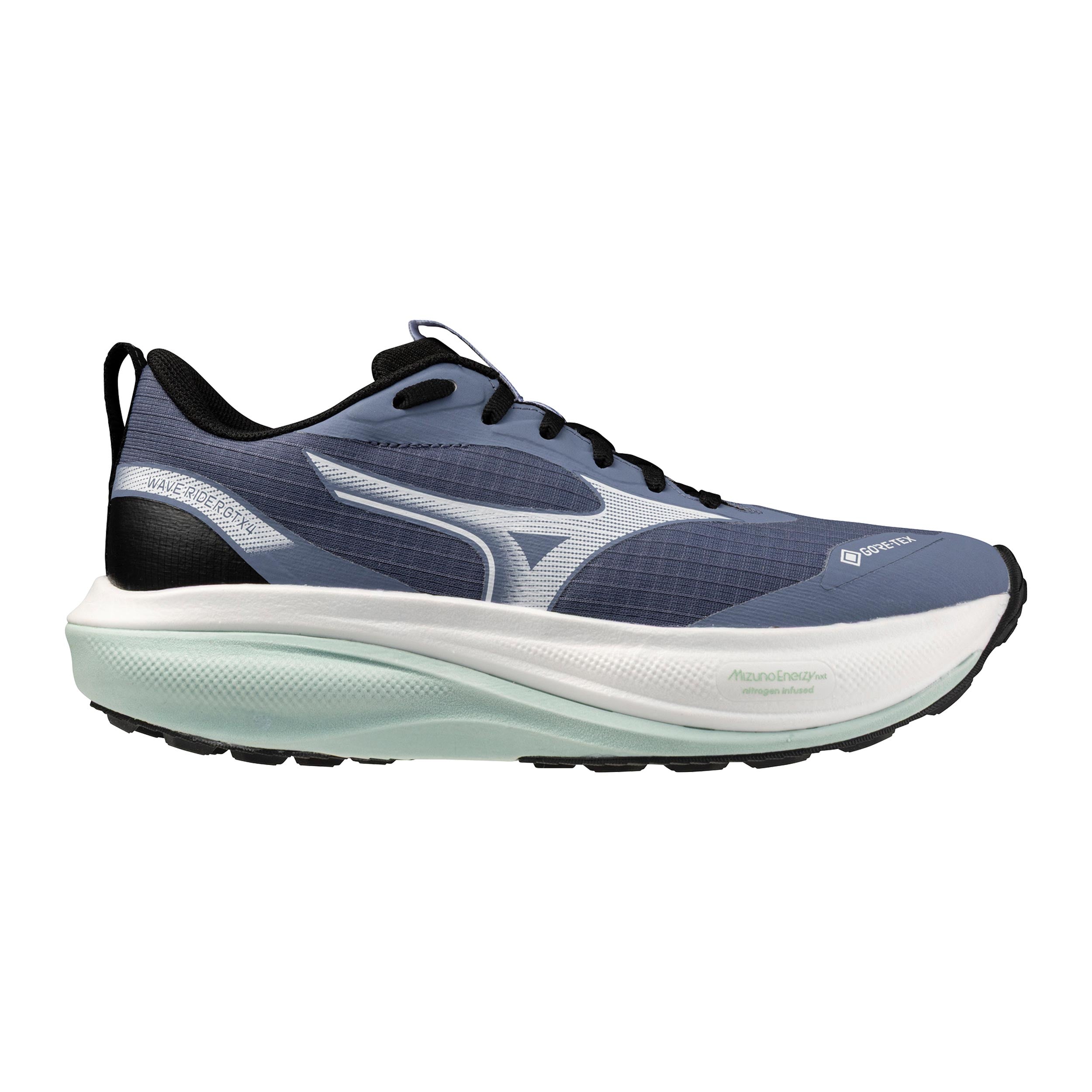 Mizuno Wave Rider GTX 4  Trailschoen Dames - blauwgrijs, mint