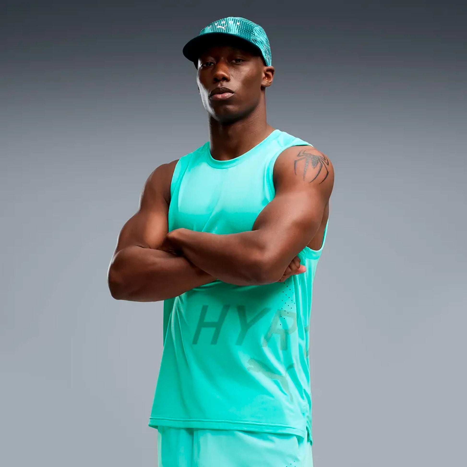 Puma HYROX PWRMODE Training  Hardloopshirt Heren - mint
