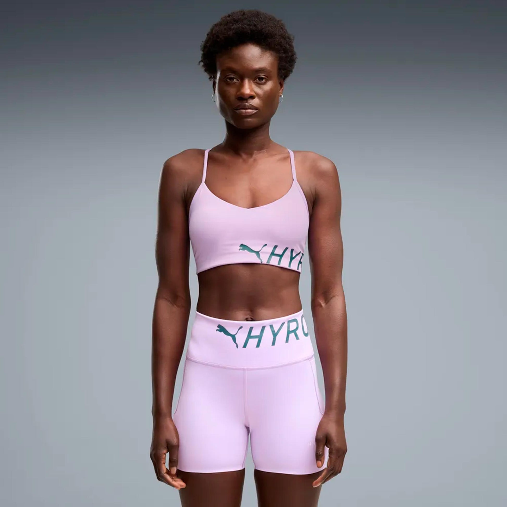 Puma HYROX Strappy PWRMODE  Sport-bh Dames - mauve