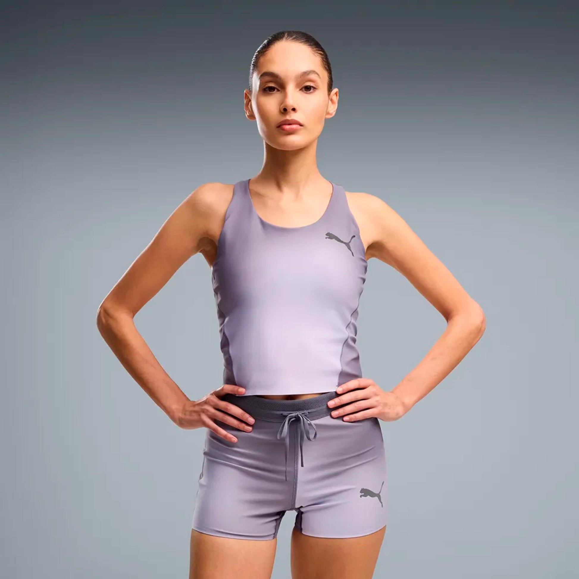Puma Lightspeed AOP   Hardloopshirt Dames - grijs