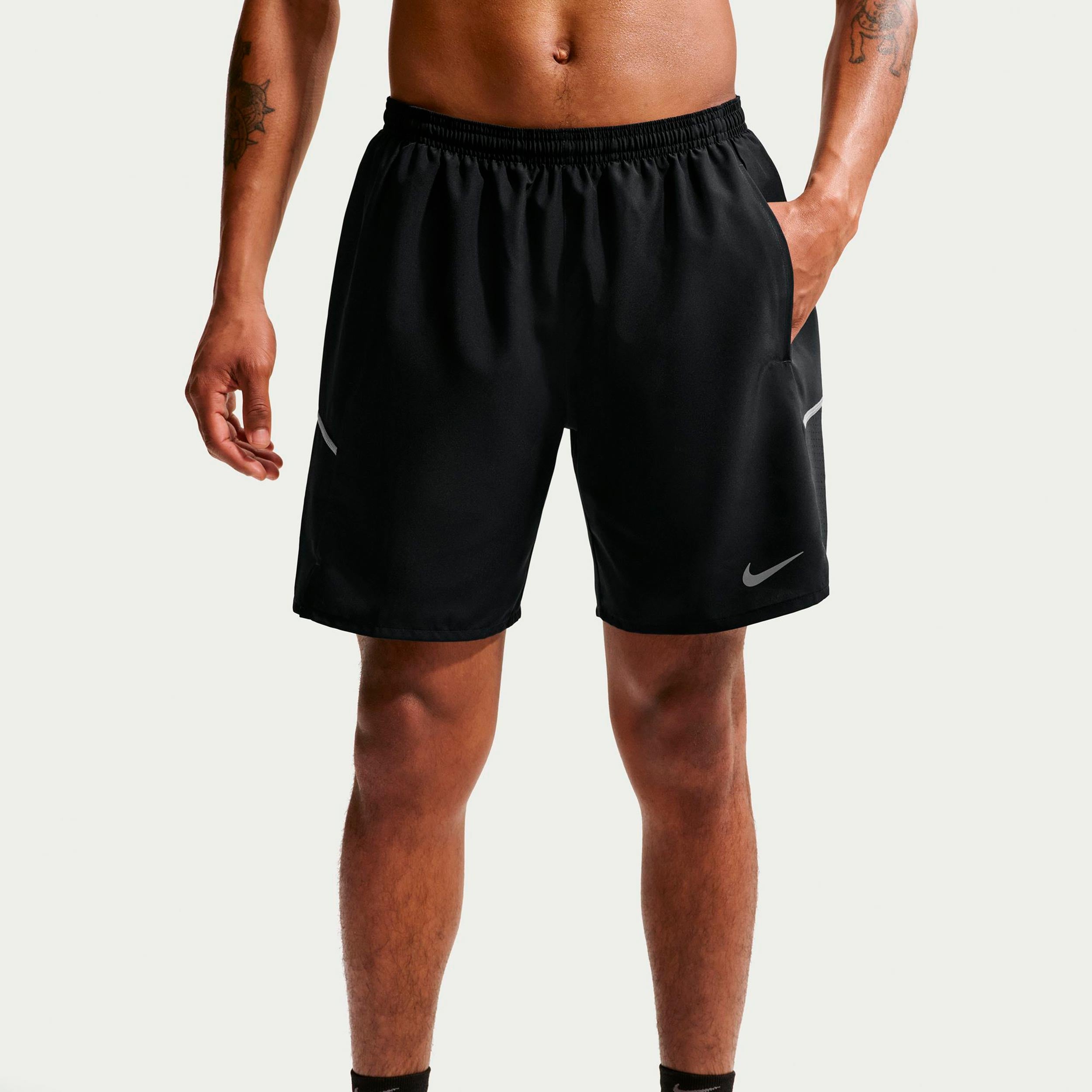 Nike Miler 7in  Hardloopshorts Heren - zwart, zilver