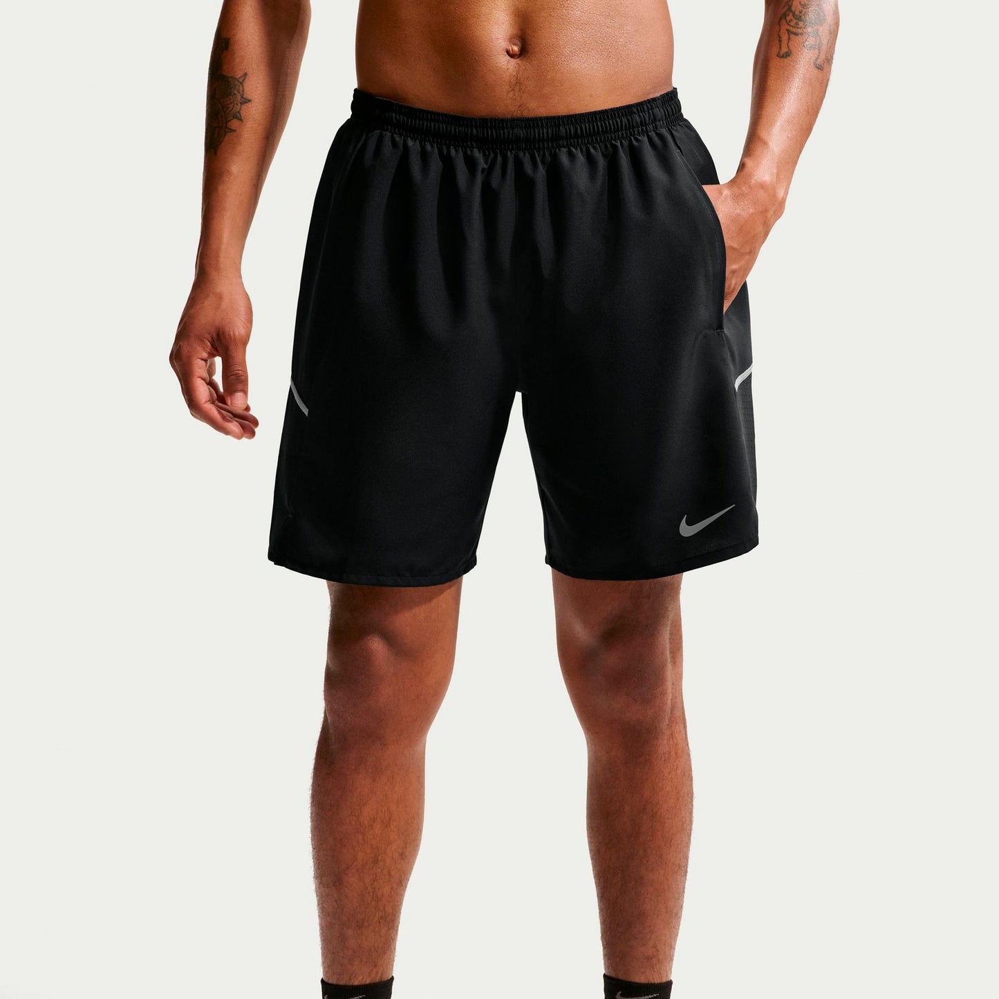 Nike Miler 7in  Hardloopshorts Heren - zwart, zilver