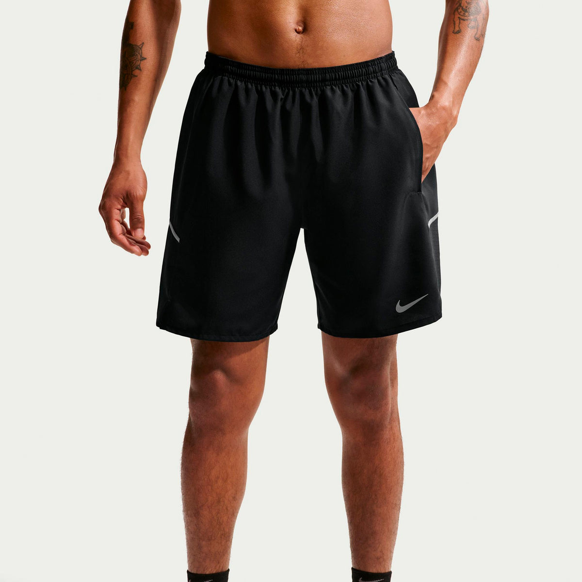 Nike Miler 7in  Hardloopshorts Heren - zwart, zilver