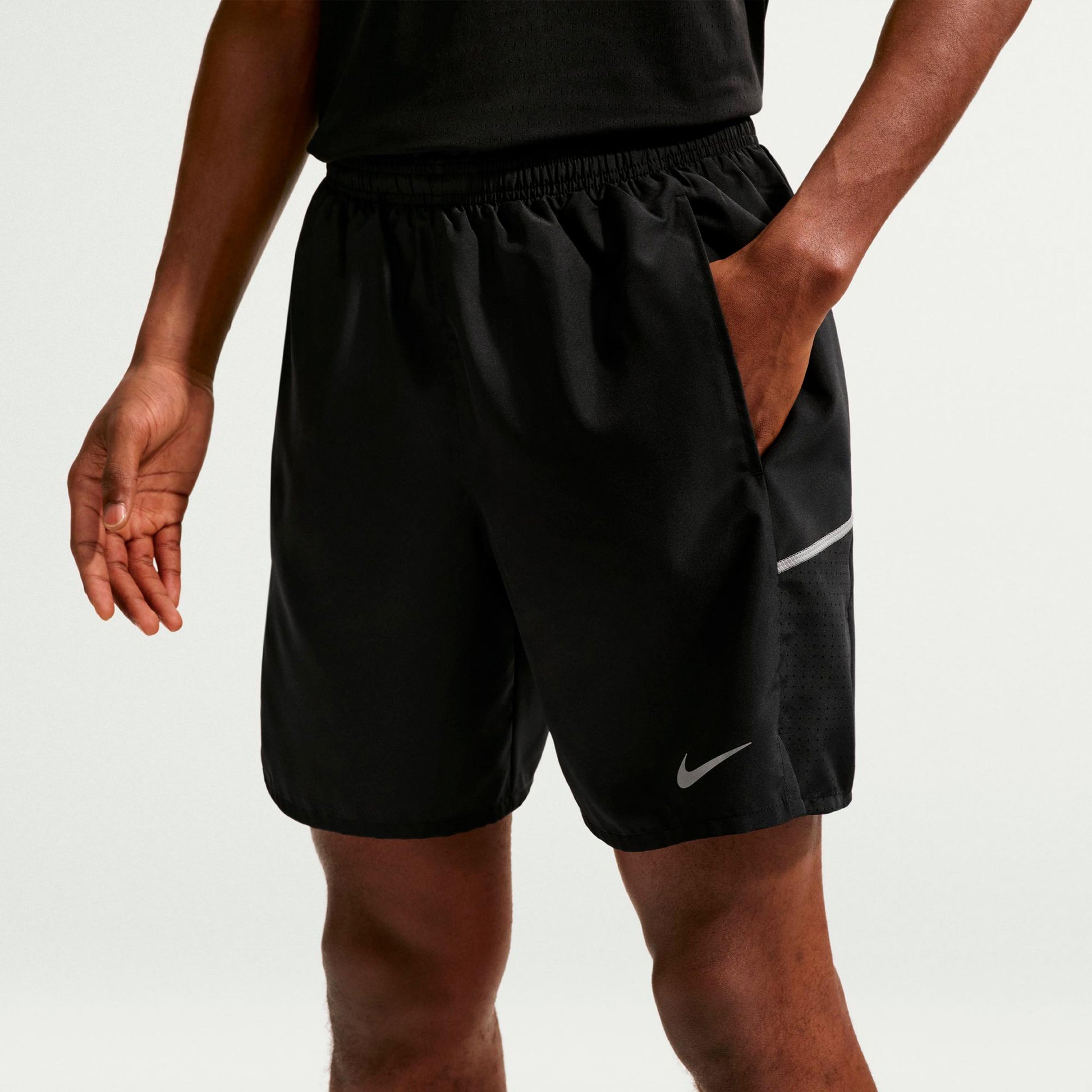 Nike Miler 2in1  Hardloopshorts Heren - zwart, zilver