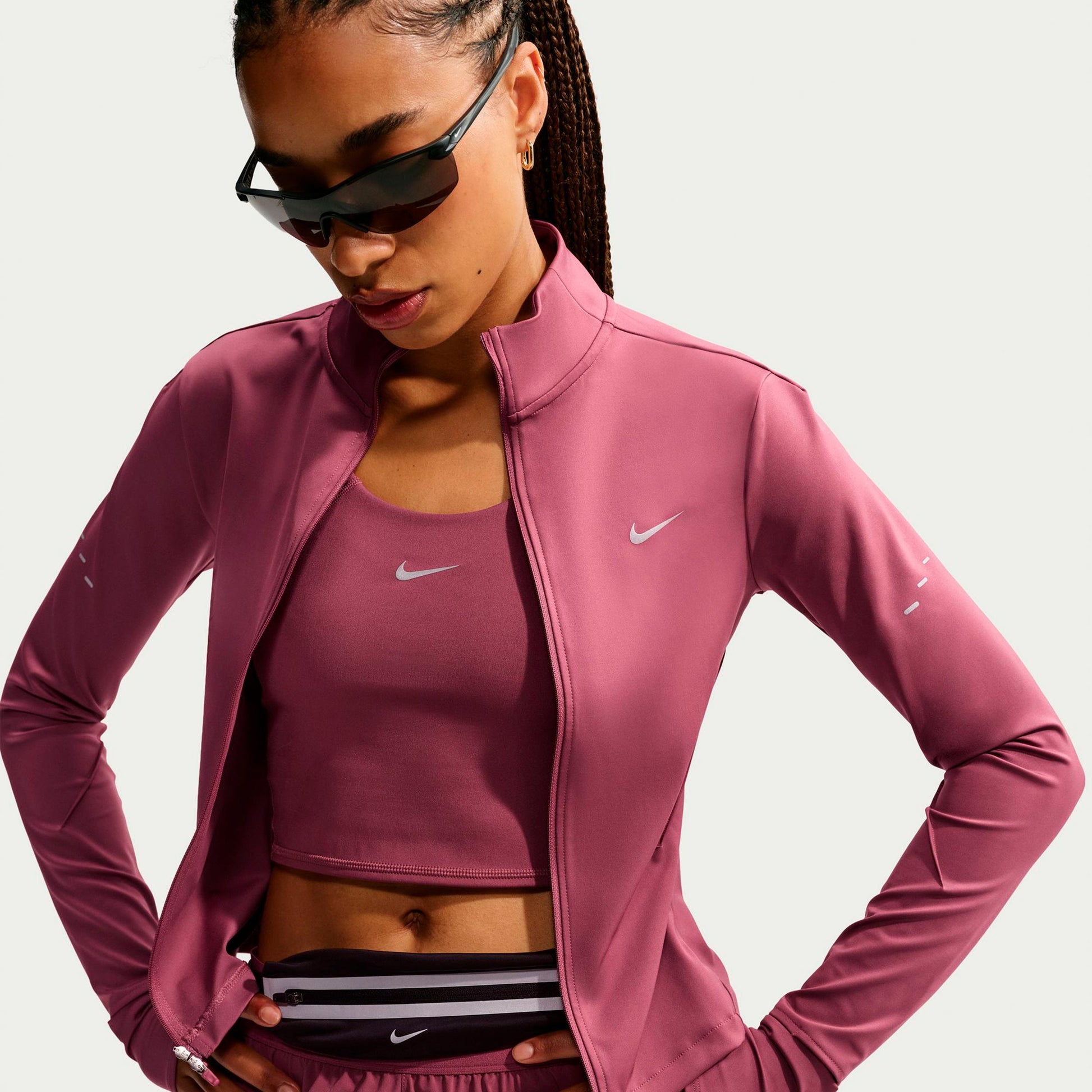 Nike Swift  Hardloopjas Dames - mauve, zilver