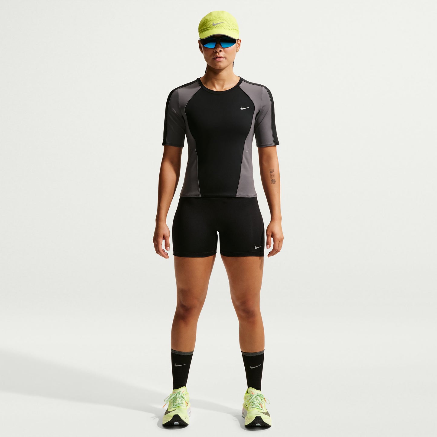 Nike Tempo   Hardlooplegging Dames - zwart, zilver