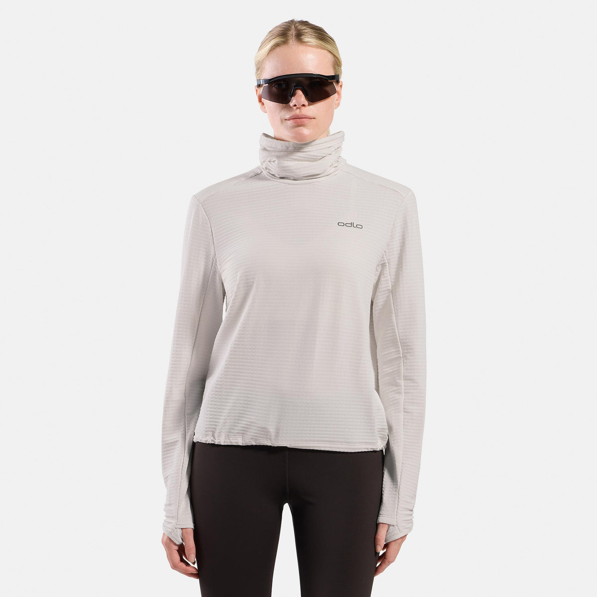 Odlo Essential Thermal Midlayer  Hardloopshirt Dames - crème