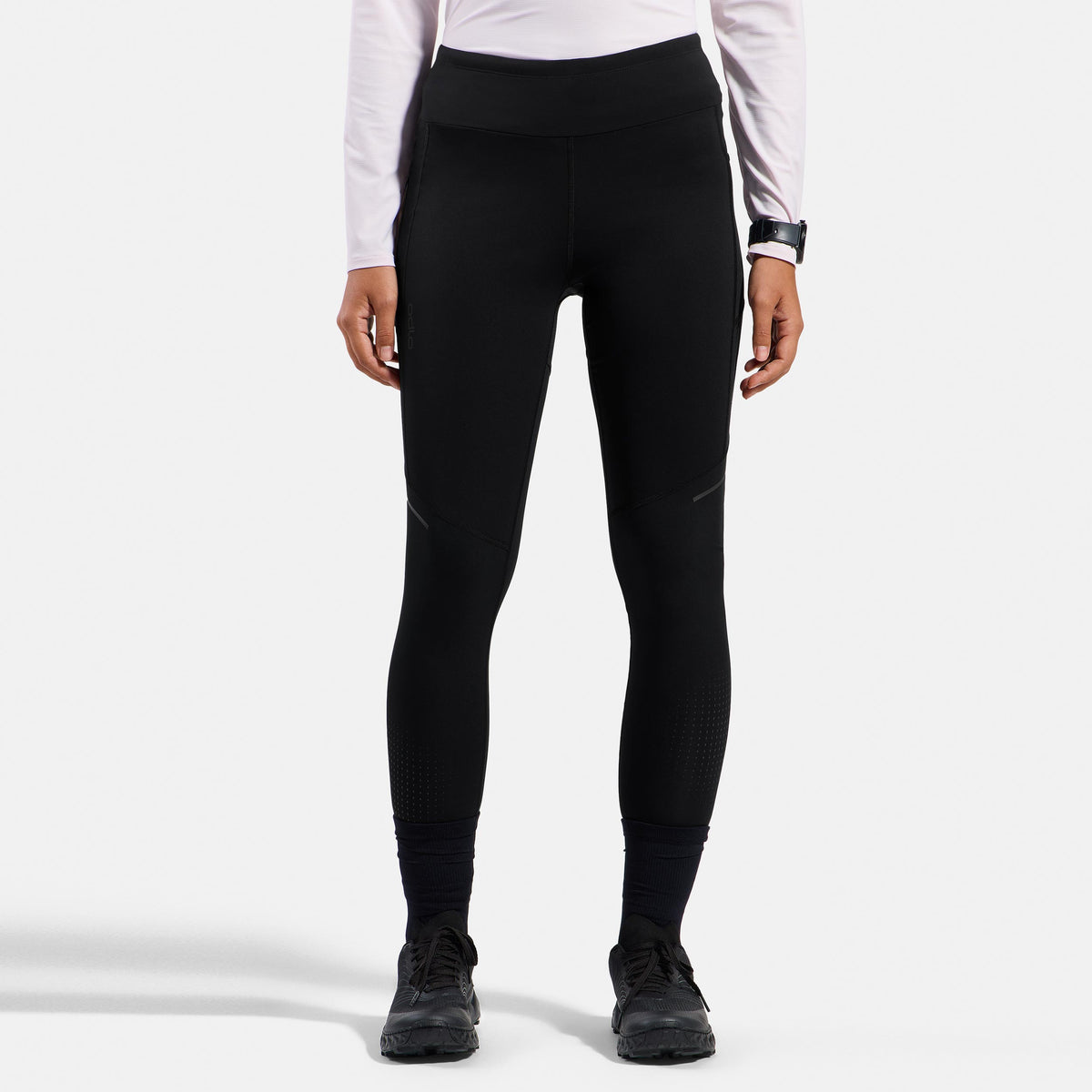 Odlo Zeroweight Warm Reflective  Hardlooplegging Dames - zwart