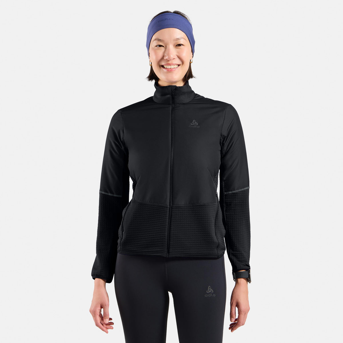 Odlo Essential Insulator Hybrid  Hardloopjas Dames - zwart