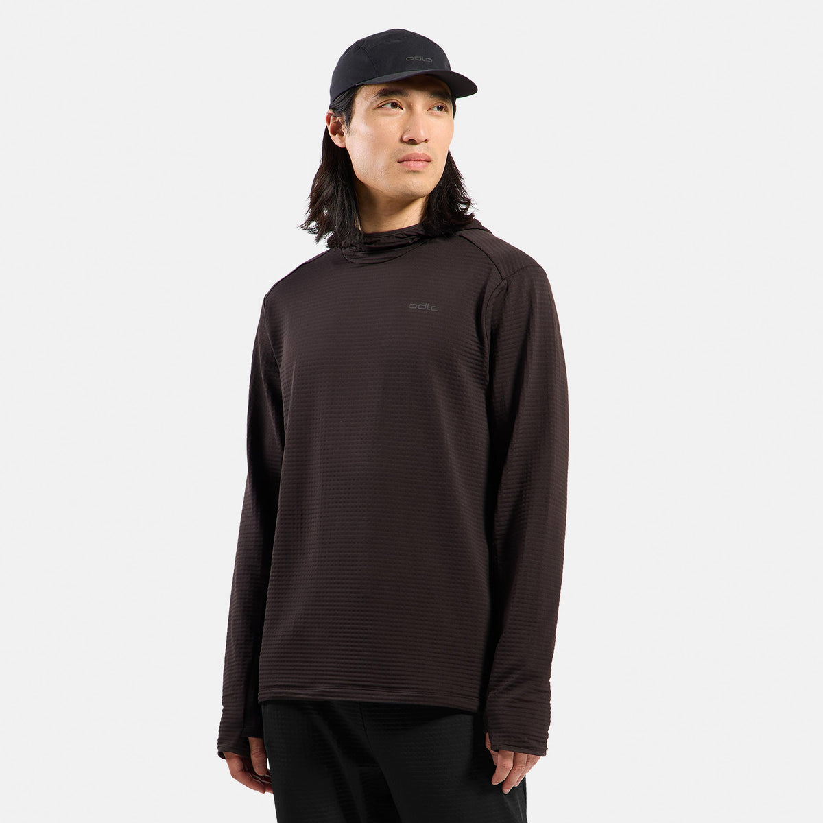 Odlo Essential Thermal Midlayer  Hardloopshirt Heren - bruin
